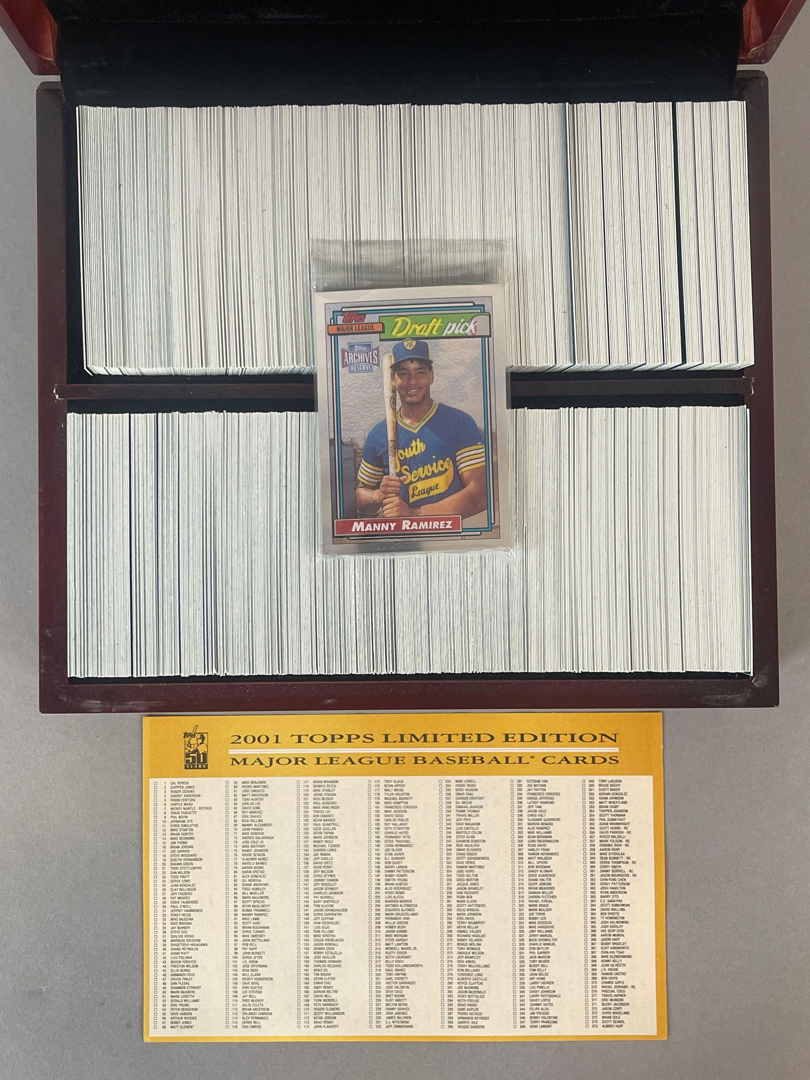 2001 Topps Baseball Limited Edition 50th Anniversary Set 3306/3805 (1 of 4)
