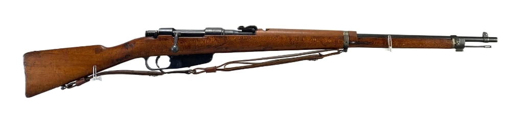 WW2 Italian Carcano Model 41 6.5x52mm Cal. Bolt Action Rifle: Serial # BE4438