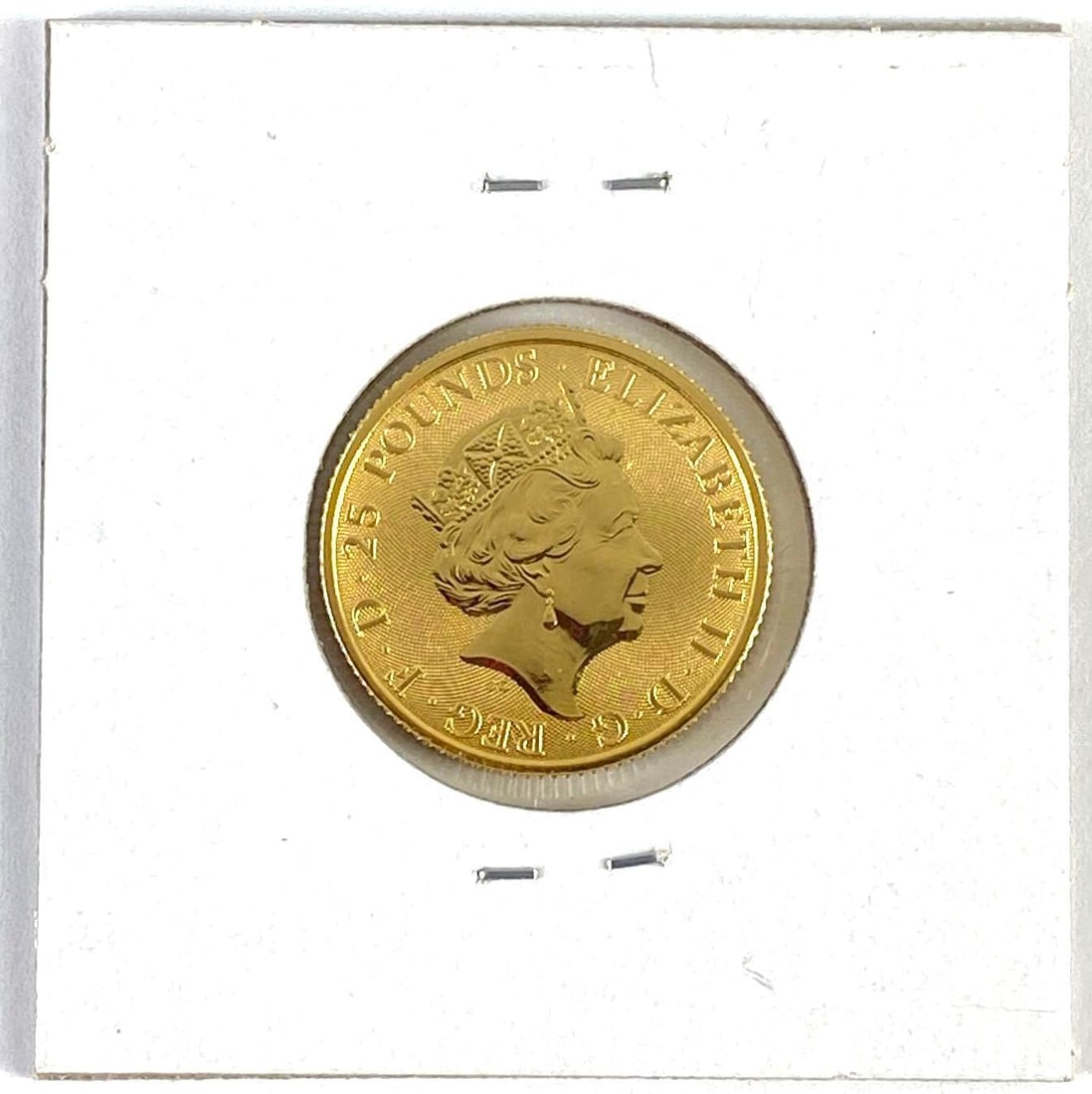 2019 $25 Elizabeth II Great Britain The Gold Standard 1/4 oz .9999 Fine Gold Coin (1 of 4)