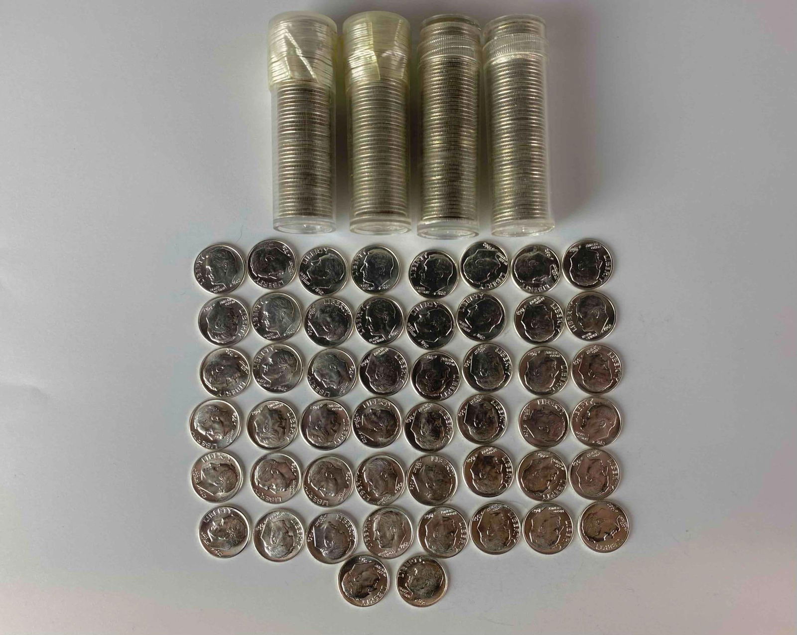 Group of (250) 1962-1964 Silver Roosevelt Dimes AU/BU (1 of 1)