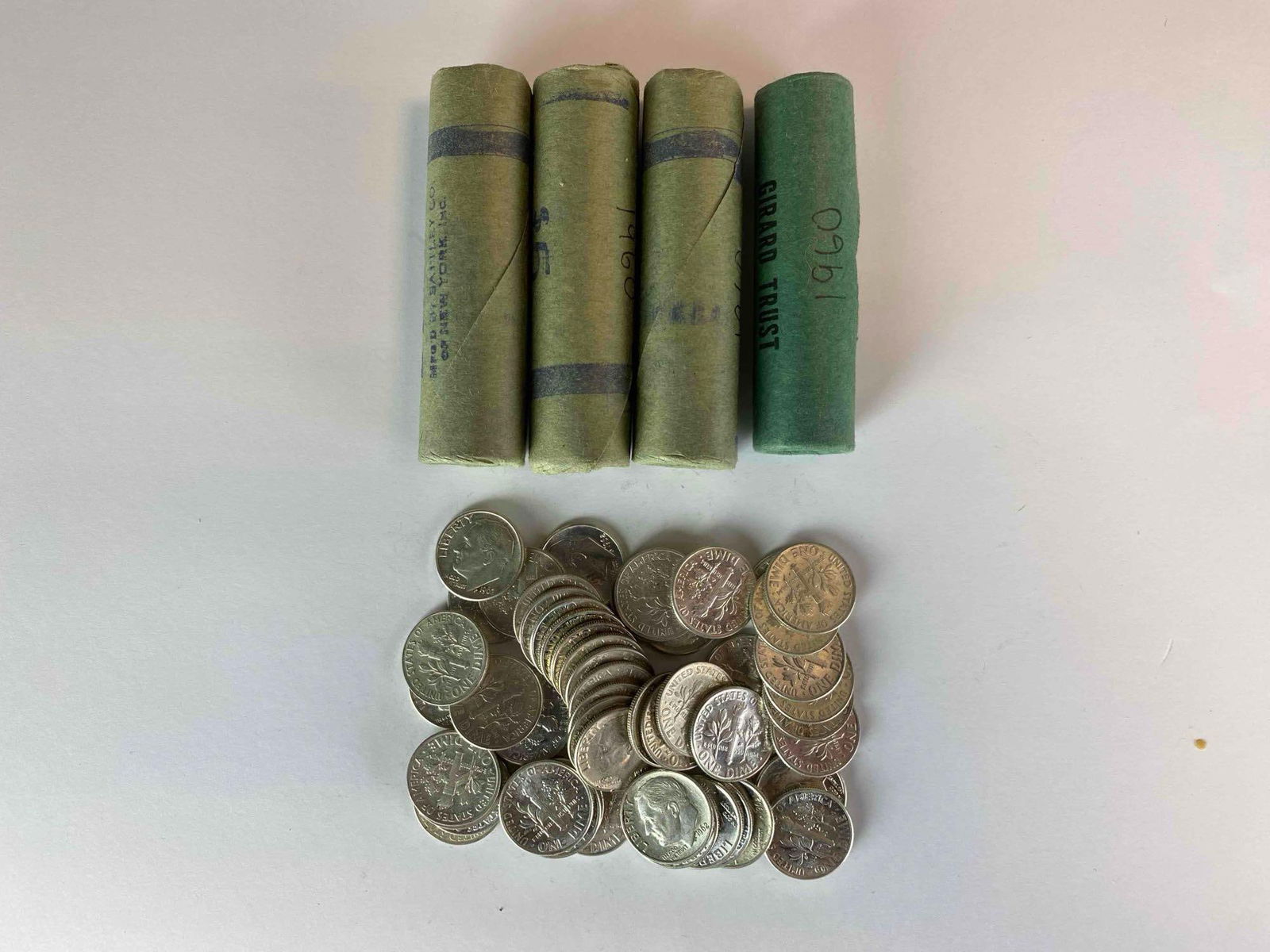 Group of (250) Silver Roosevelt Dimes AU/BU (1 of 1)