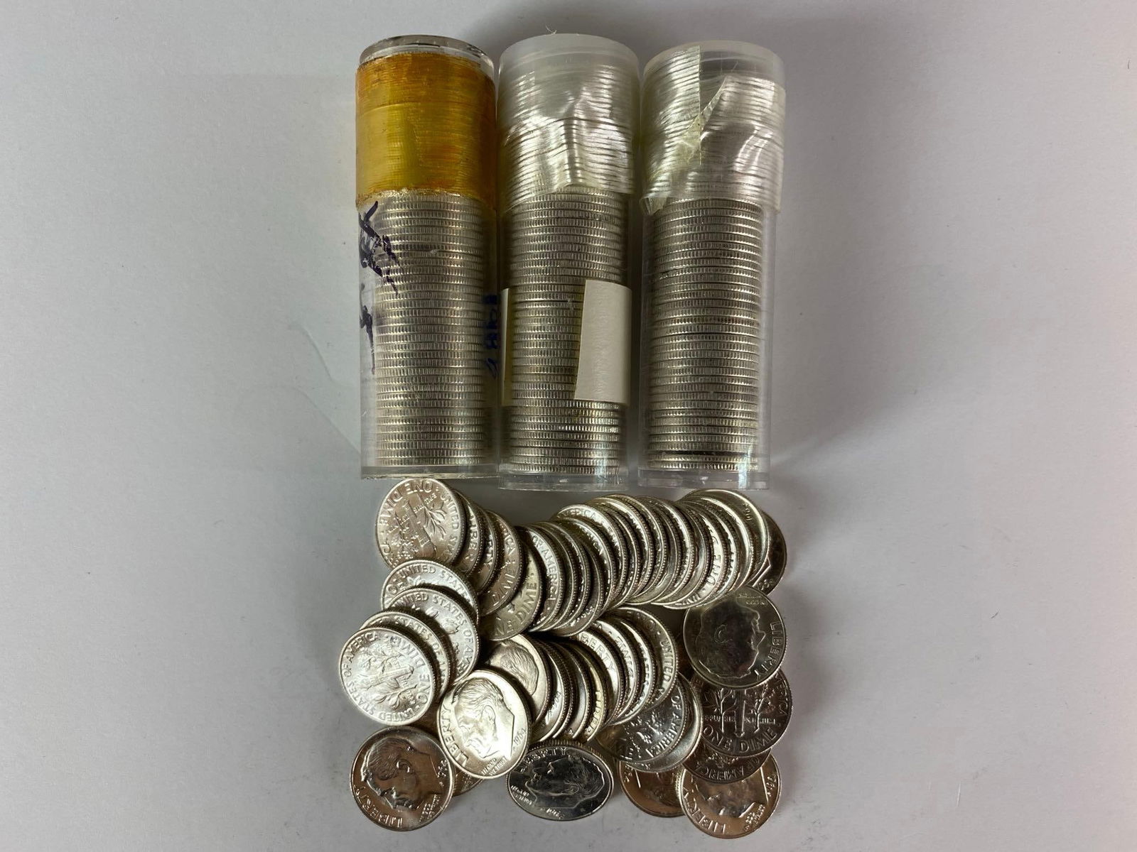 Group of (200) Silver Roosevelt Dimes AU/BU (1 of 1)