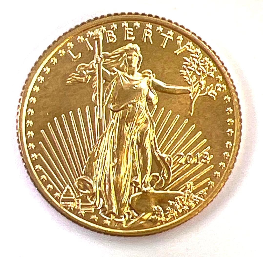 2013 US Mint 1/10 oz Gold American Eagle (1 of 2)