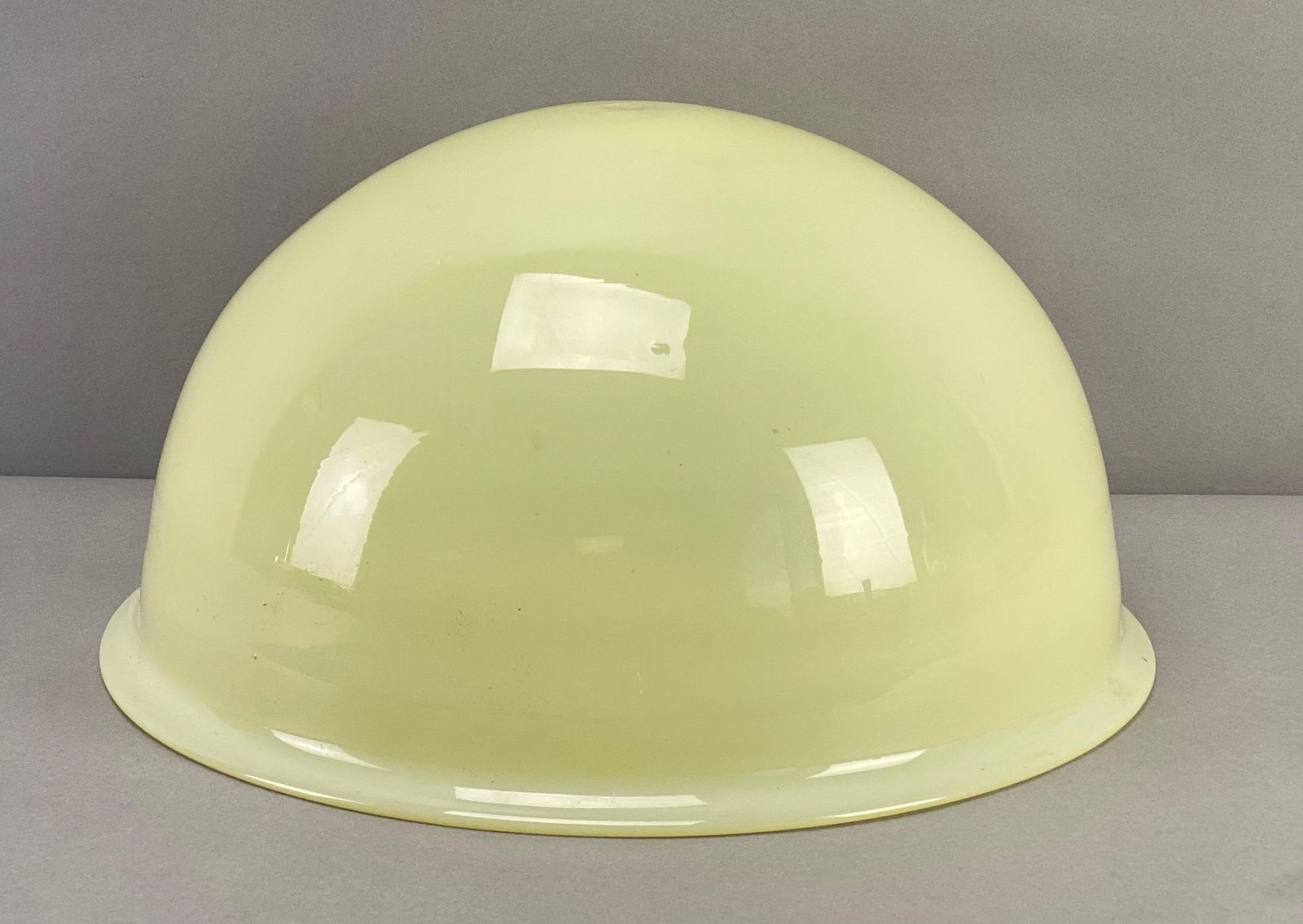 Mid Century Modern Vaseline Glass Light Fixture Shade (1 of 4)