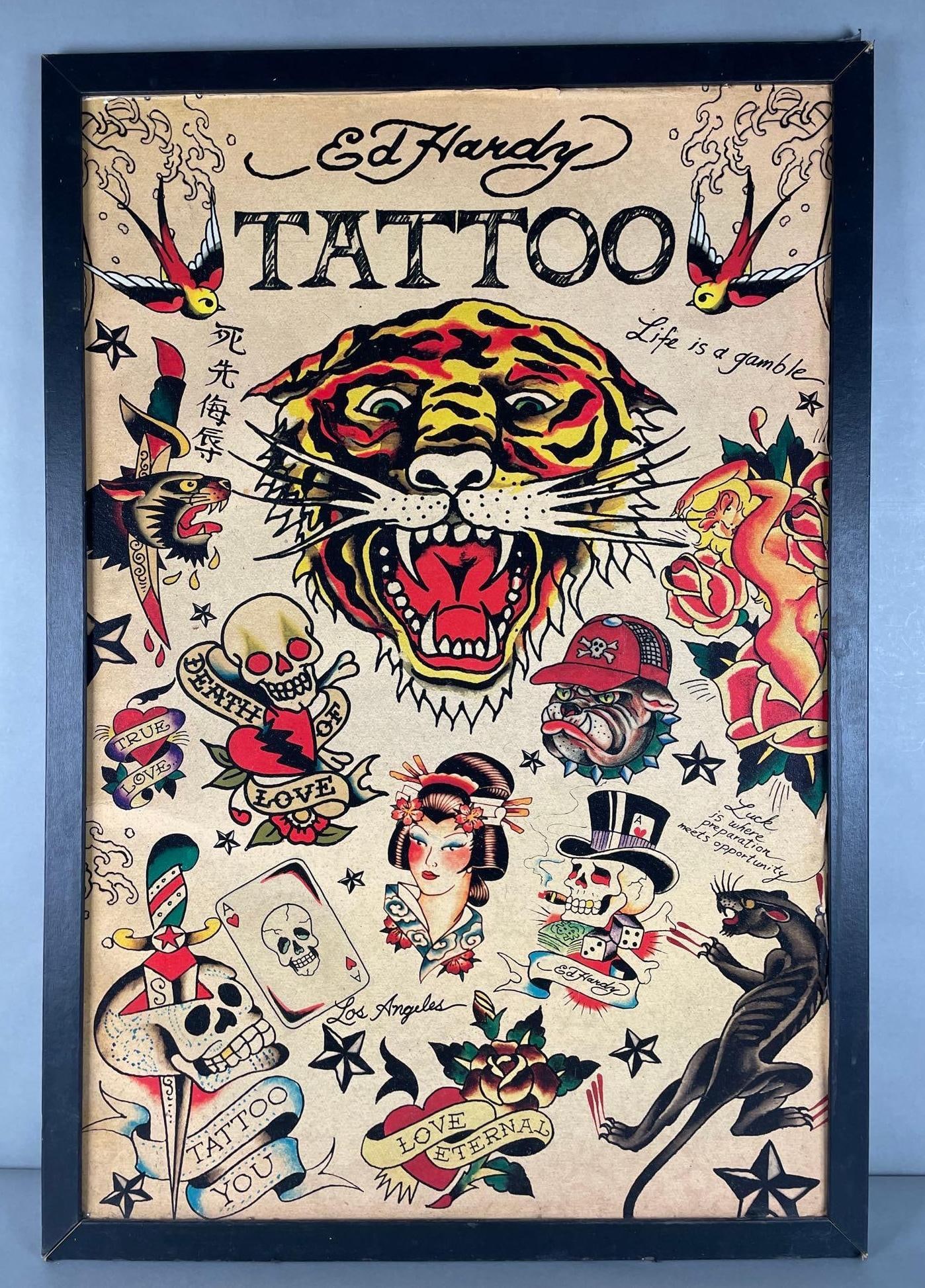 Ed Hardy Tattoo Art Poster on Board (1 of 5)