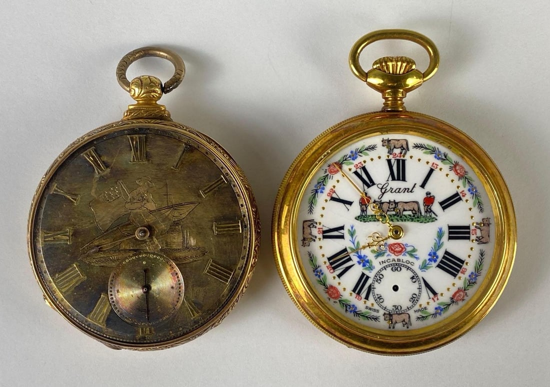 Group of 2 Mens Pocket Watches (1 of 8)