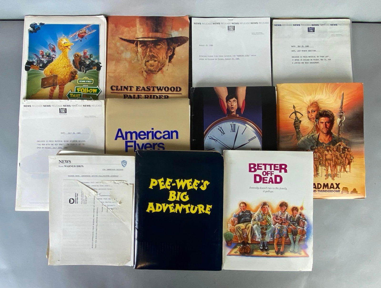 Group of Movie Media Production News Release Folders (1 of 4)