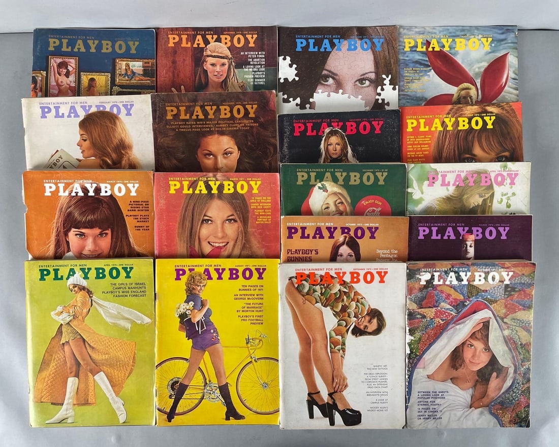 Group of 1970s Playboy Magazines (1 of 3)