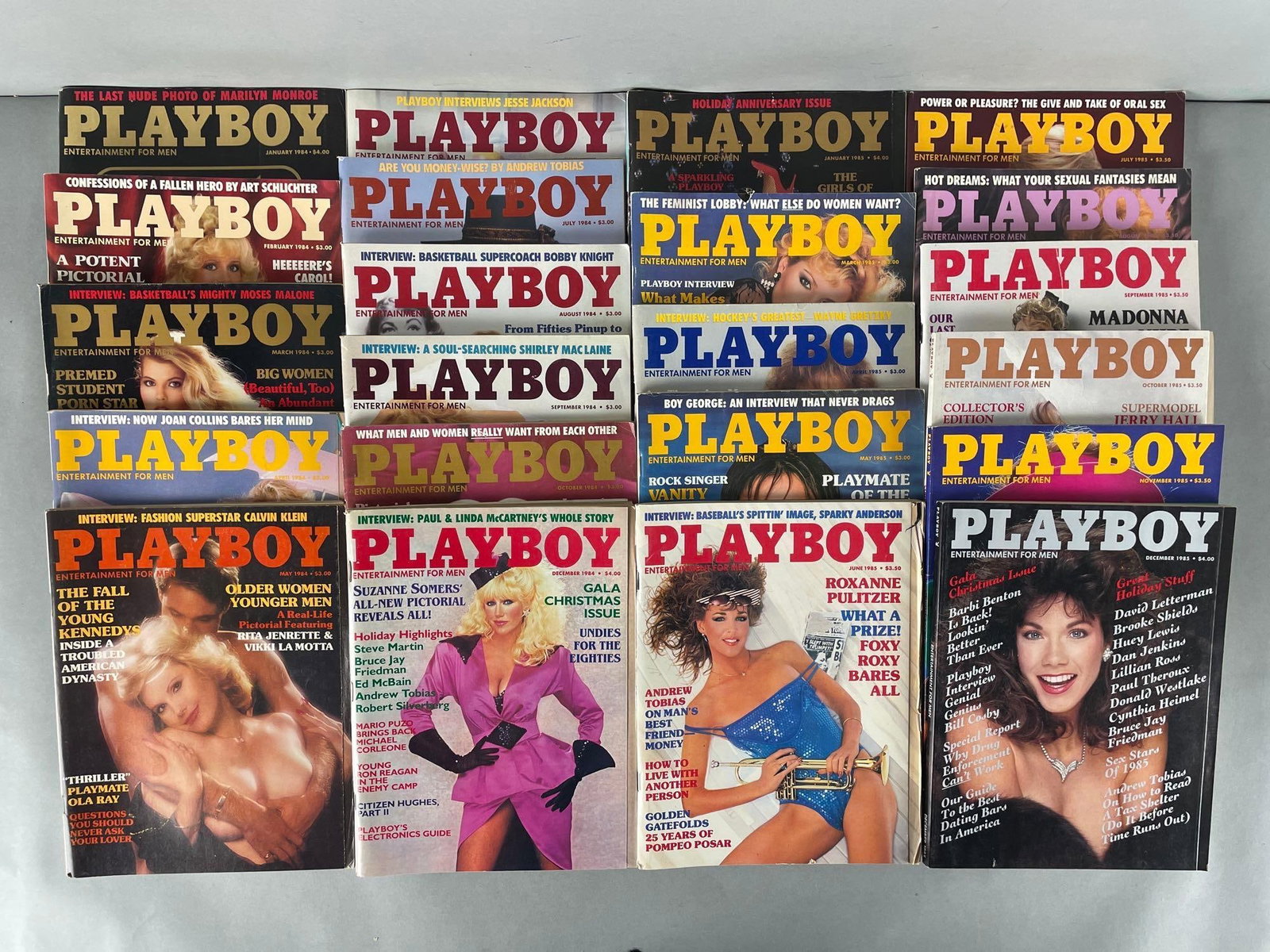 Group of 20+ 1980s Playboy Magazines (1 of 3)