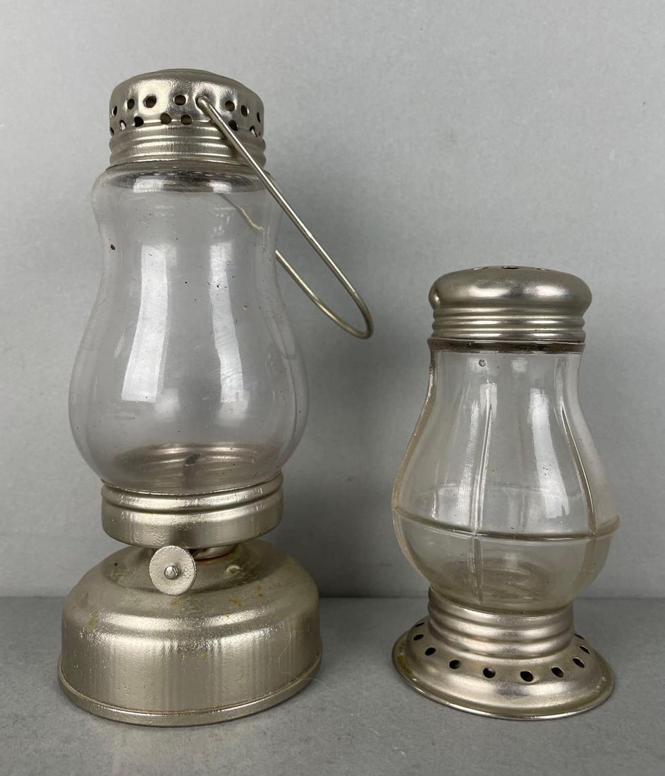 Group of 2 Vintage Skating Lantern and Candy Container Lantern (1 of 4)
