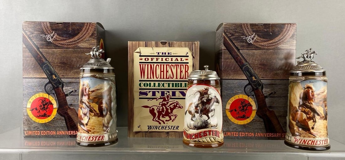 Group of 3 Winchester Collector Steins (1 of 2)