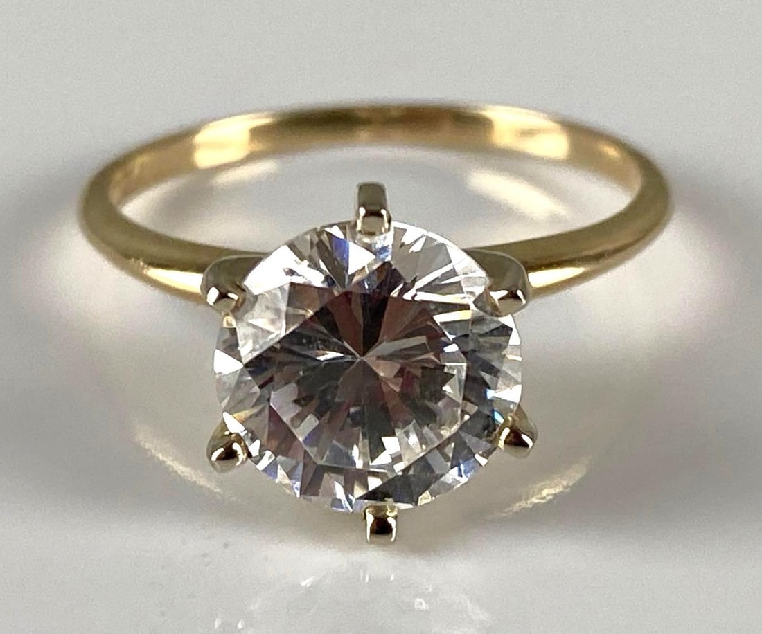 14K Gold CZ Ring (1 of 6)