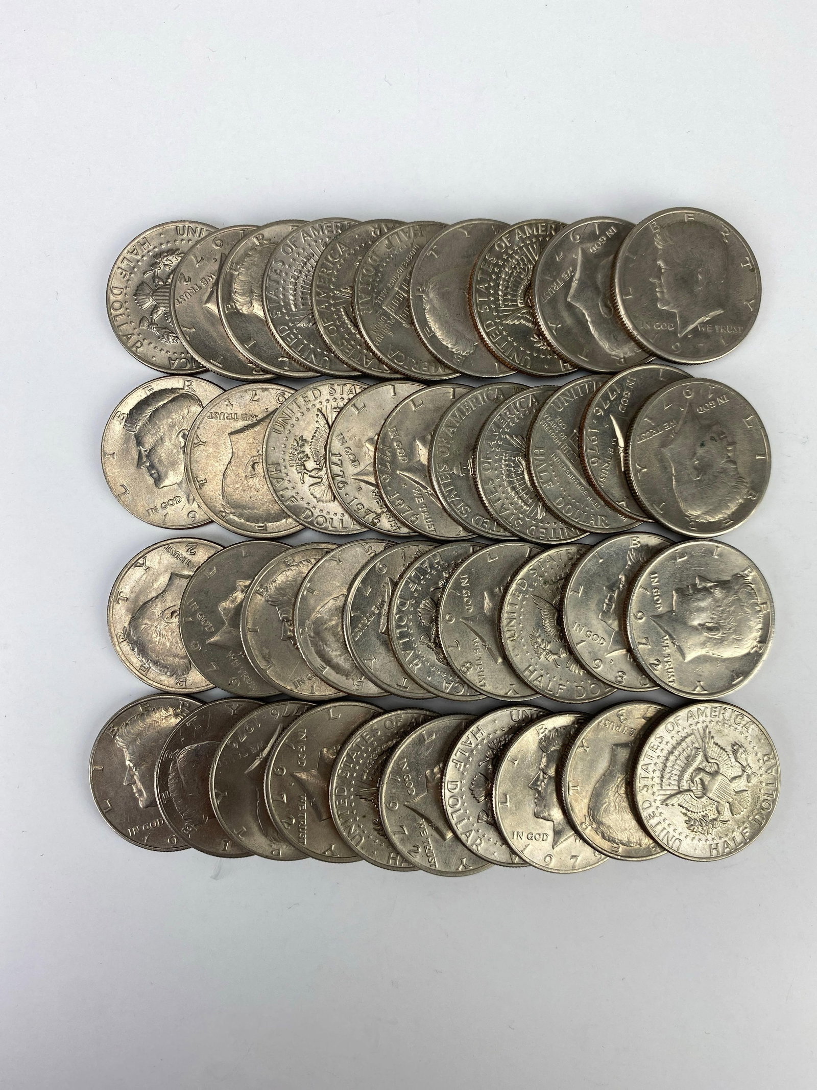 Group of 40 US Kennedy Half Dollars (1 of 3)