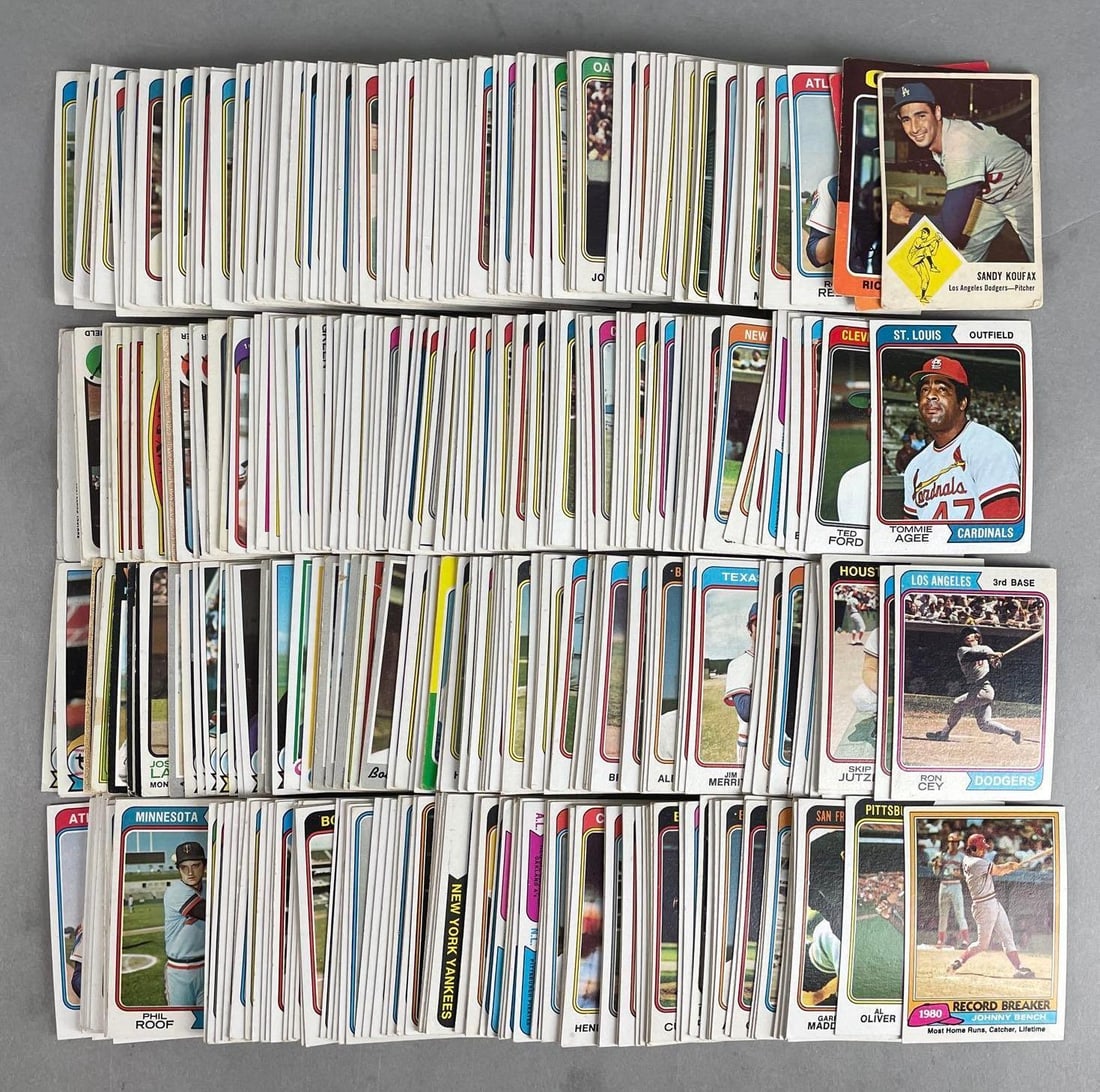Group of 1974 Topps Baseball Cards and More (1 of 2)