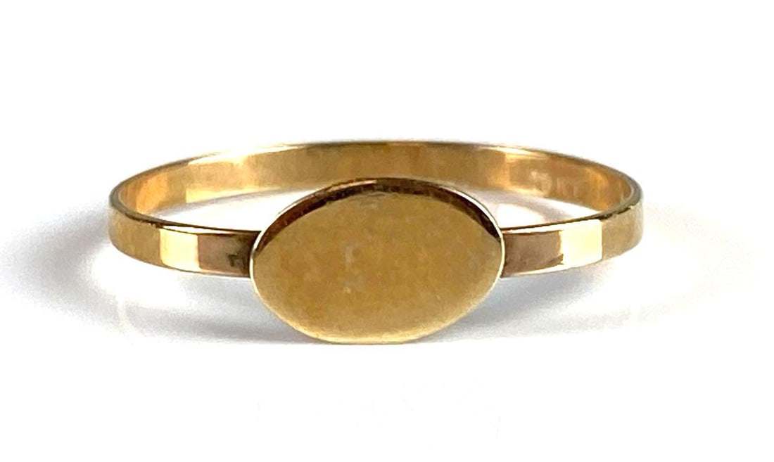 10K Gold Baby Ring: Size 1. Total Weight .2 grams, yes .2 grams not 2 grams.