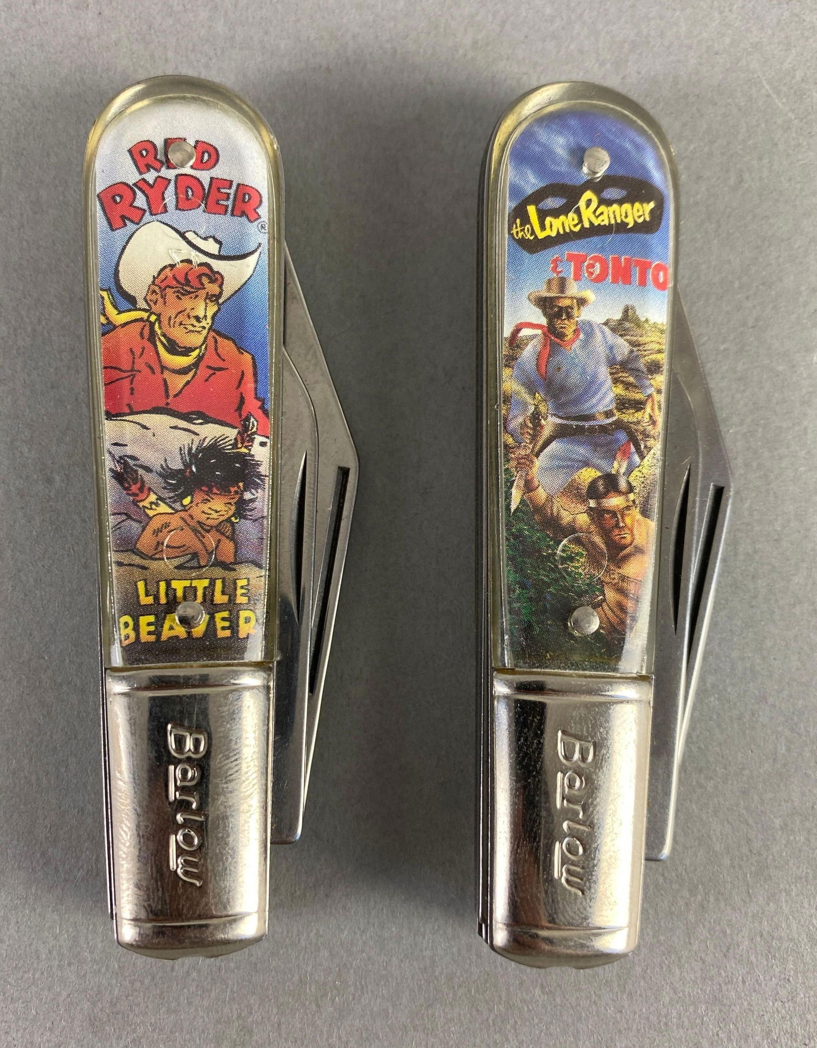 Group of 2 Barlow Red Ryder and Lone Ranger Folding Dual Blade Pocket Knives (1 of 3)