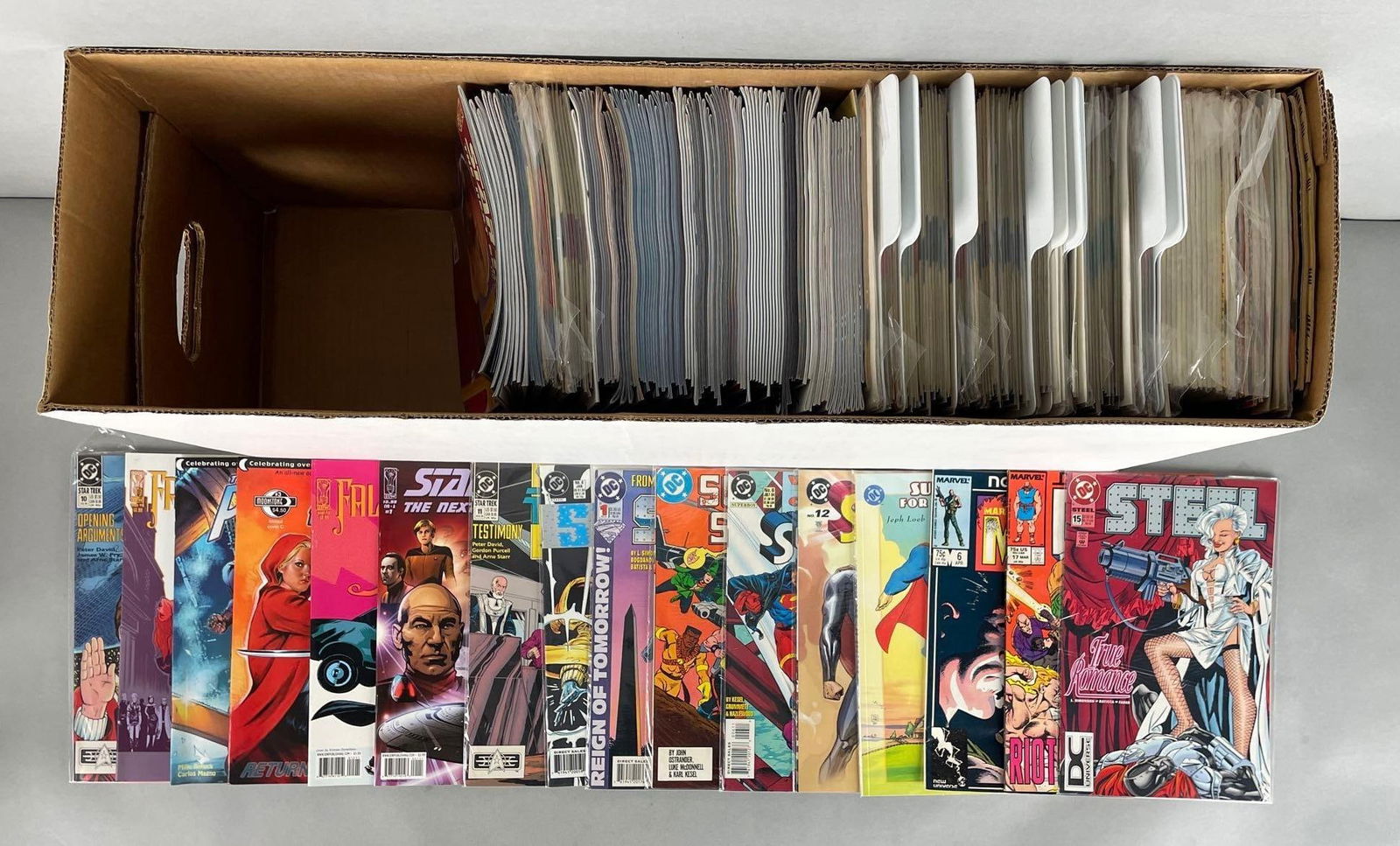 Long Box of Marvel  / DC / IDW Comic Books (1 of 3)