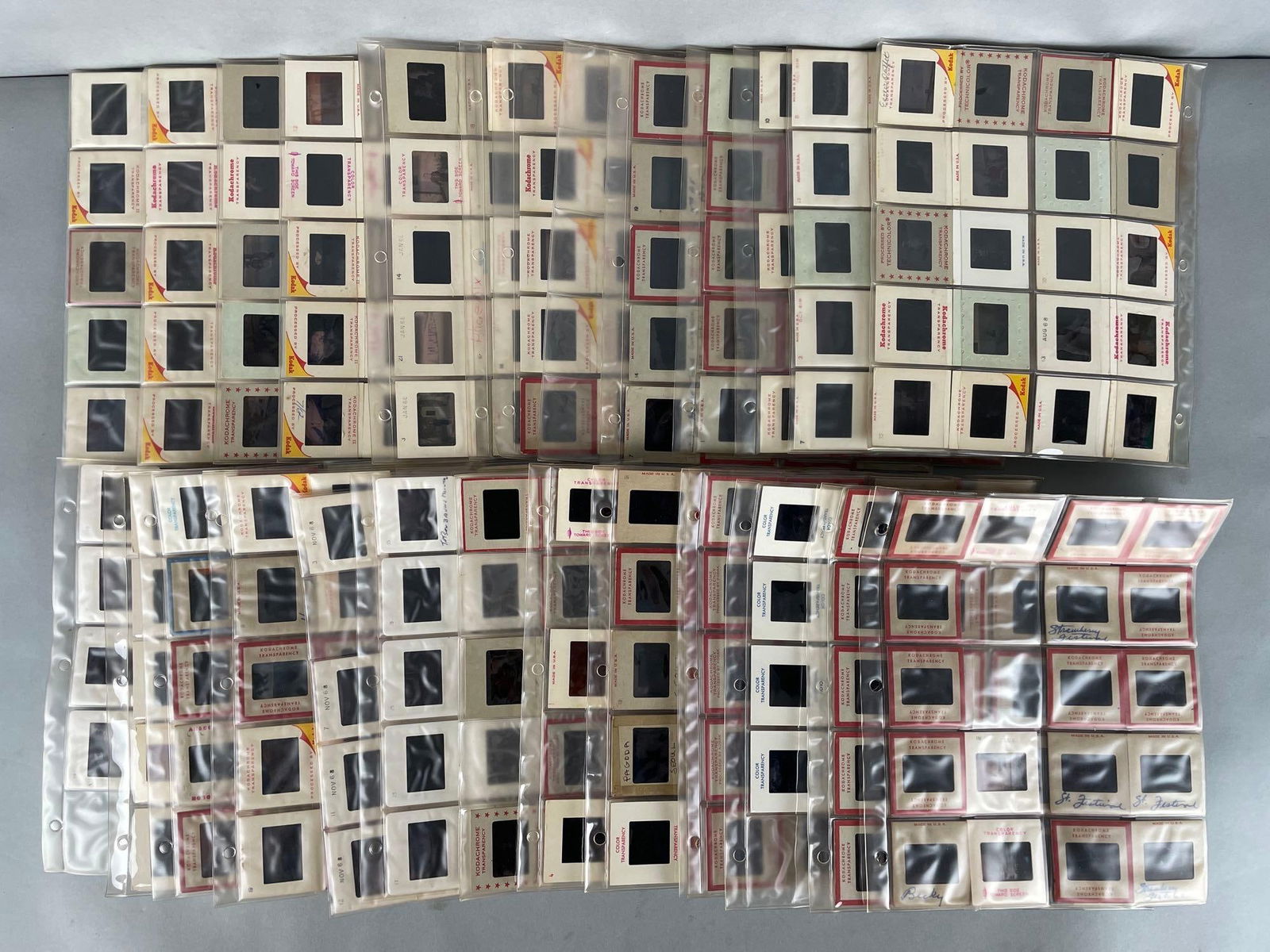 Group of 1960s Color Photo Slides: Includes family vacation, U.S. landmarks, and more