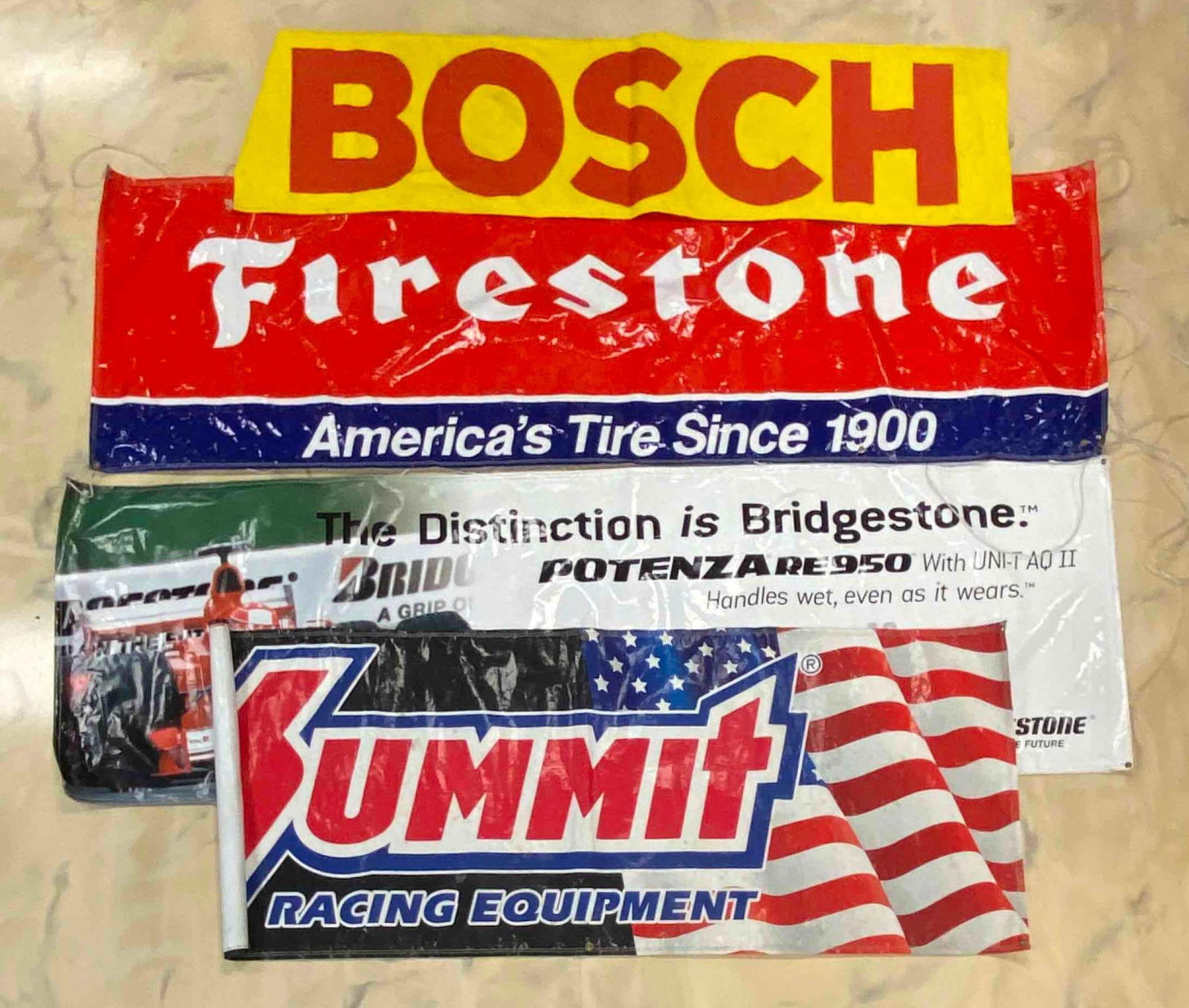 Group of Advertising Racing Tire Banners and More (1 of 3)