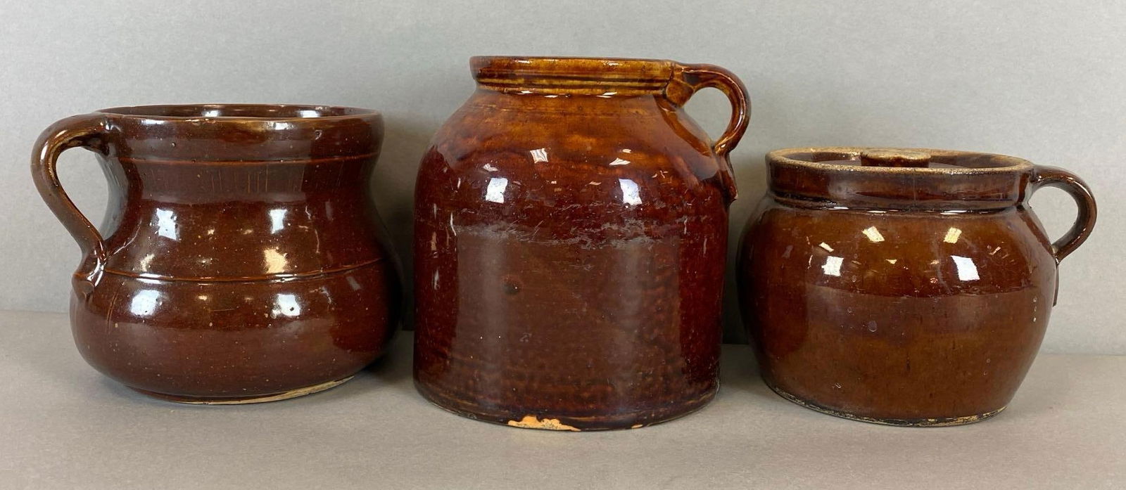 Group of 3 Antique Stoneware Crocks (1 of 4)