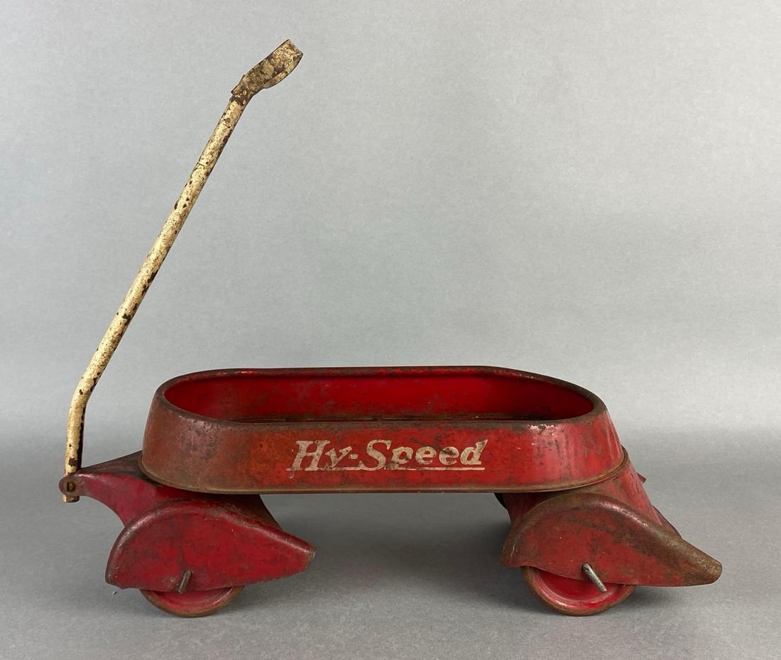 Small Hy-Speed Pressed Steel Toy Wagon (1 of 7)