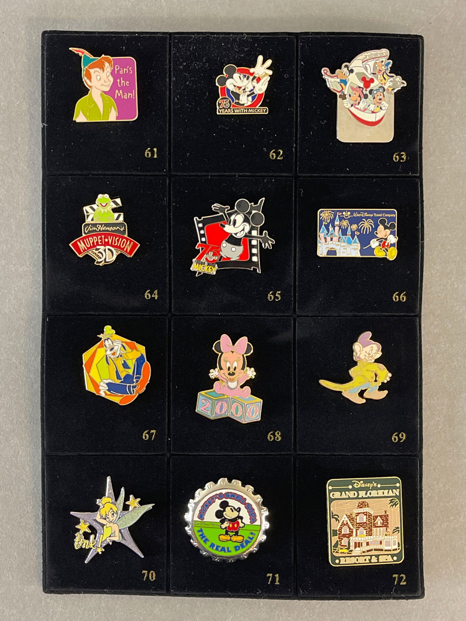Group of 12 Disney Enamel Pins (1 of 3)