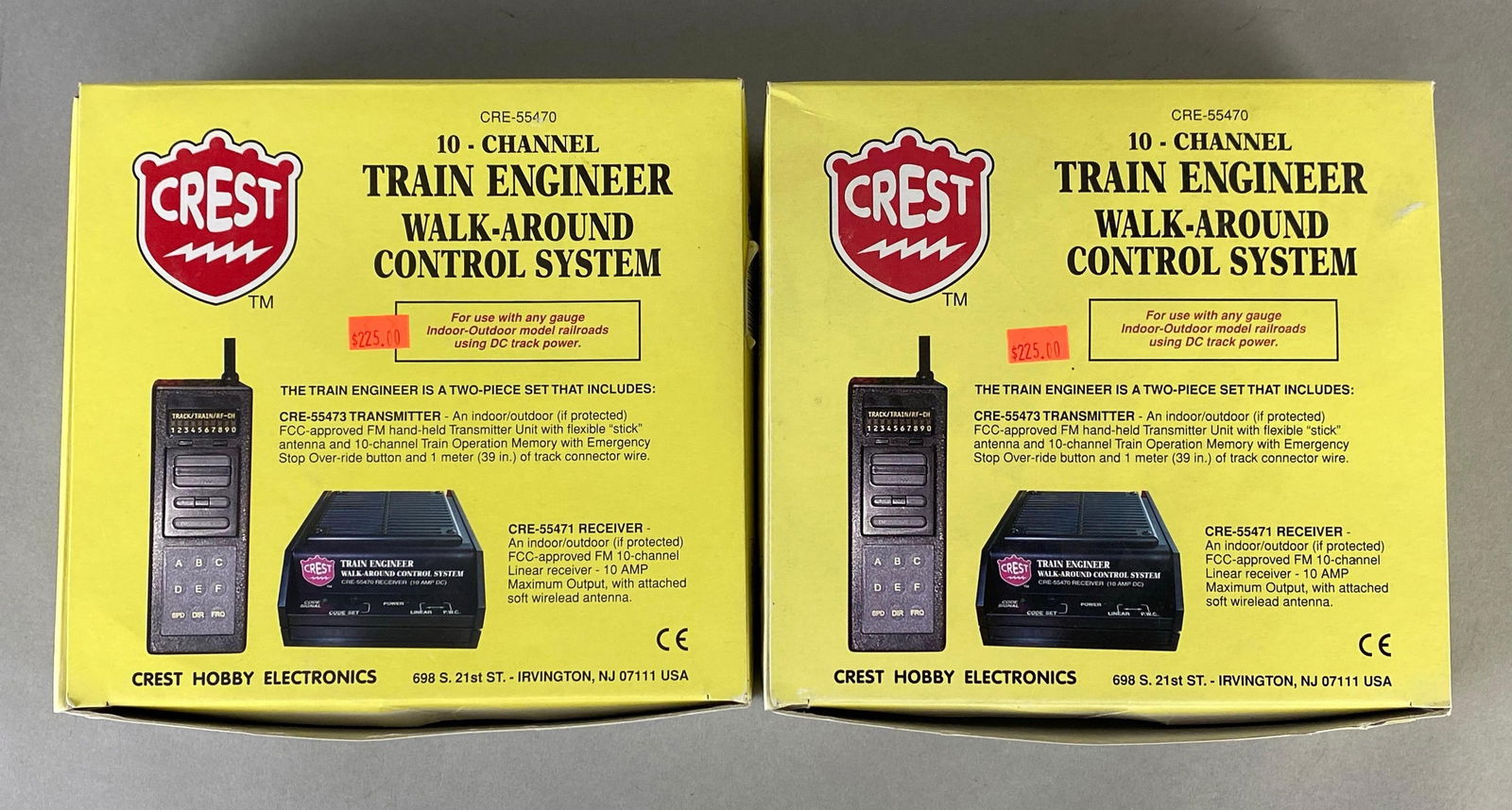 Group of 2 Crest 10 Channel Train Engineer Control Systems (1 of 3)