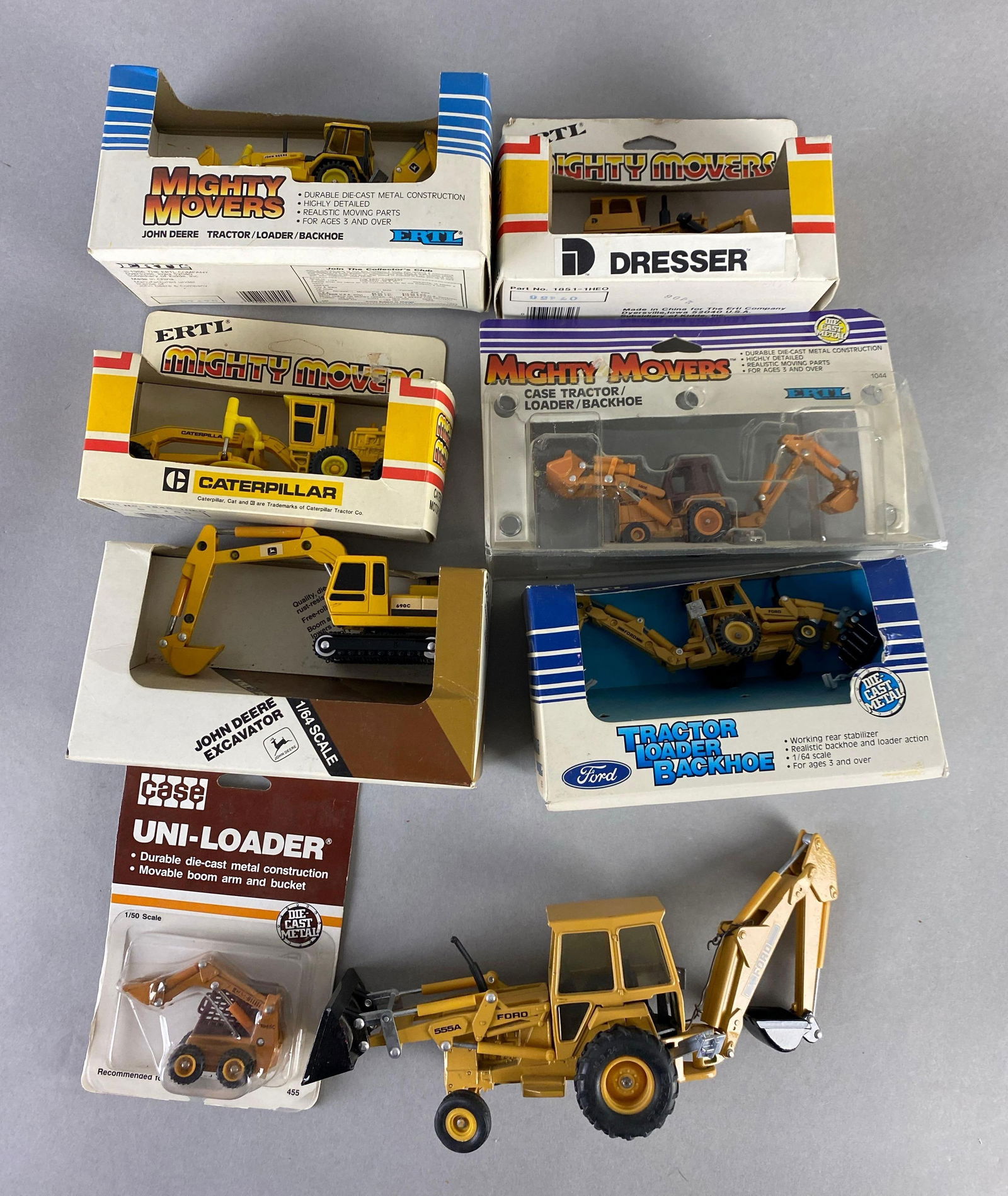 Group of 8 Die-Cast Heavy Equipment (1 of 3)