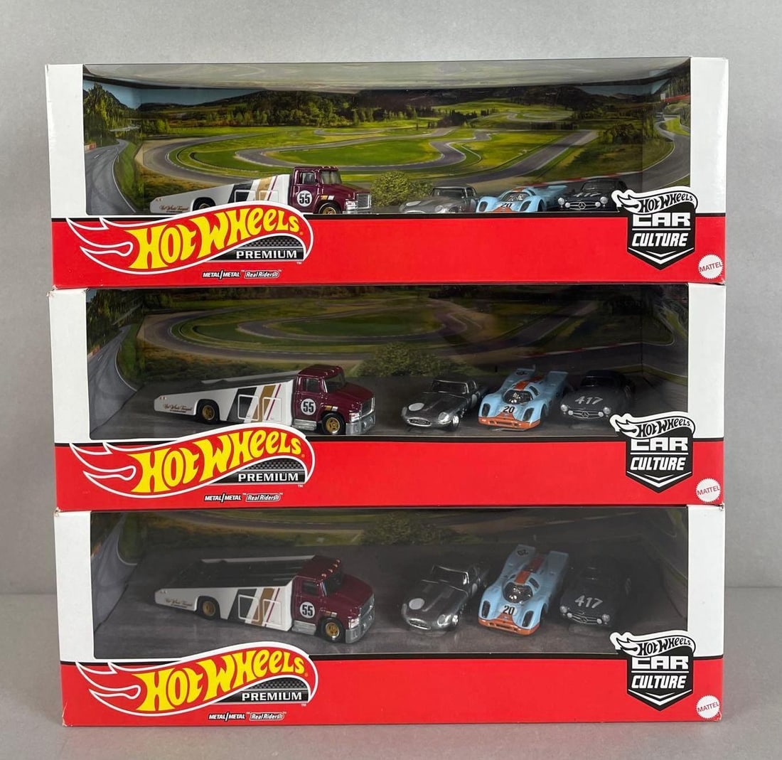 Group of Mattel Hot Wheels Premium Die-Cast Vehicle Sets (1 of 3)