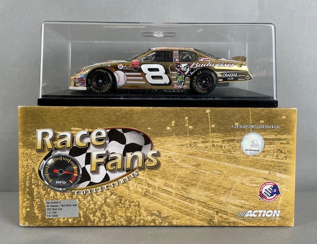 Action Race Fans Collectibles 24kt Gold Die-Cast Stock Car (1 of 3)