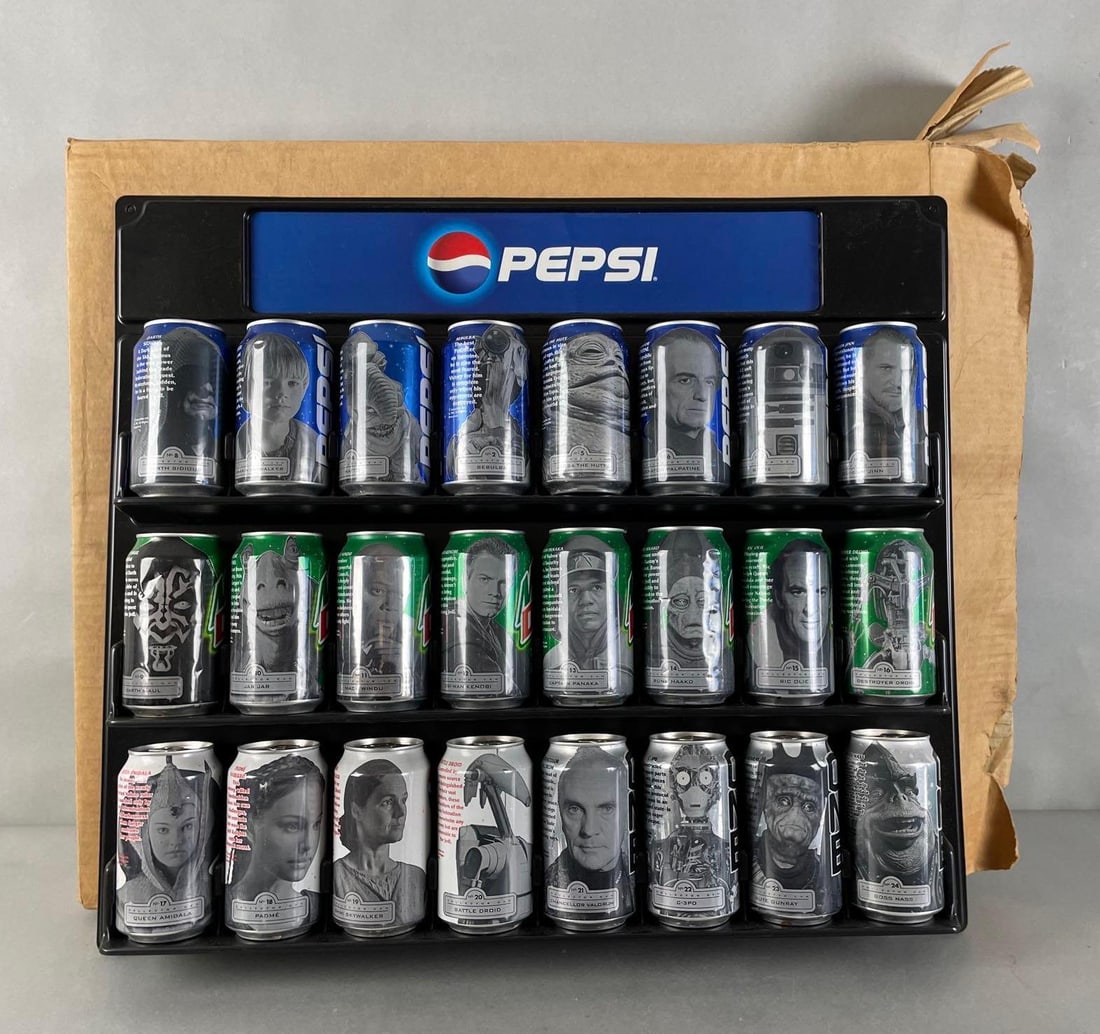 Pepsi Cola Star Wars Episode 1 24 Can Wall Merchandiser (1 of 4)