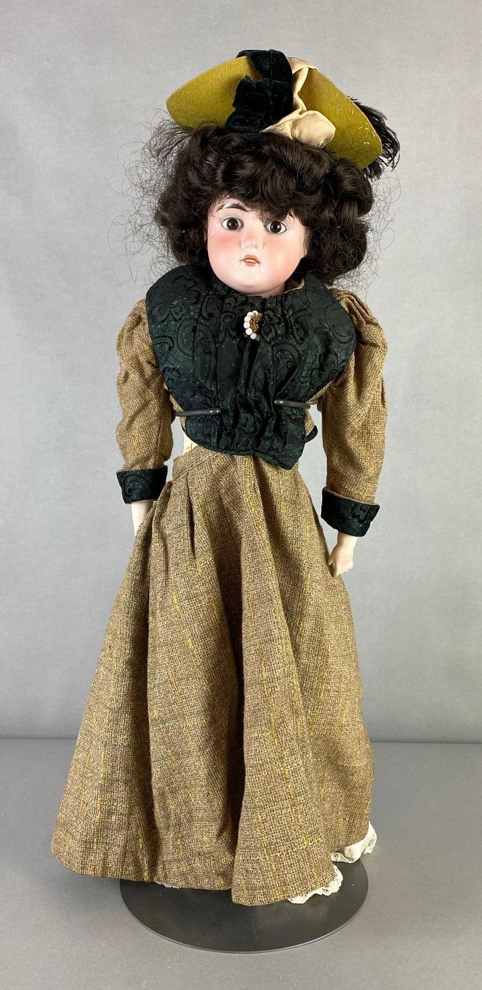 Antique Ells Porcelain Head Doll (1 of 10)