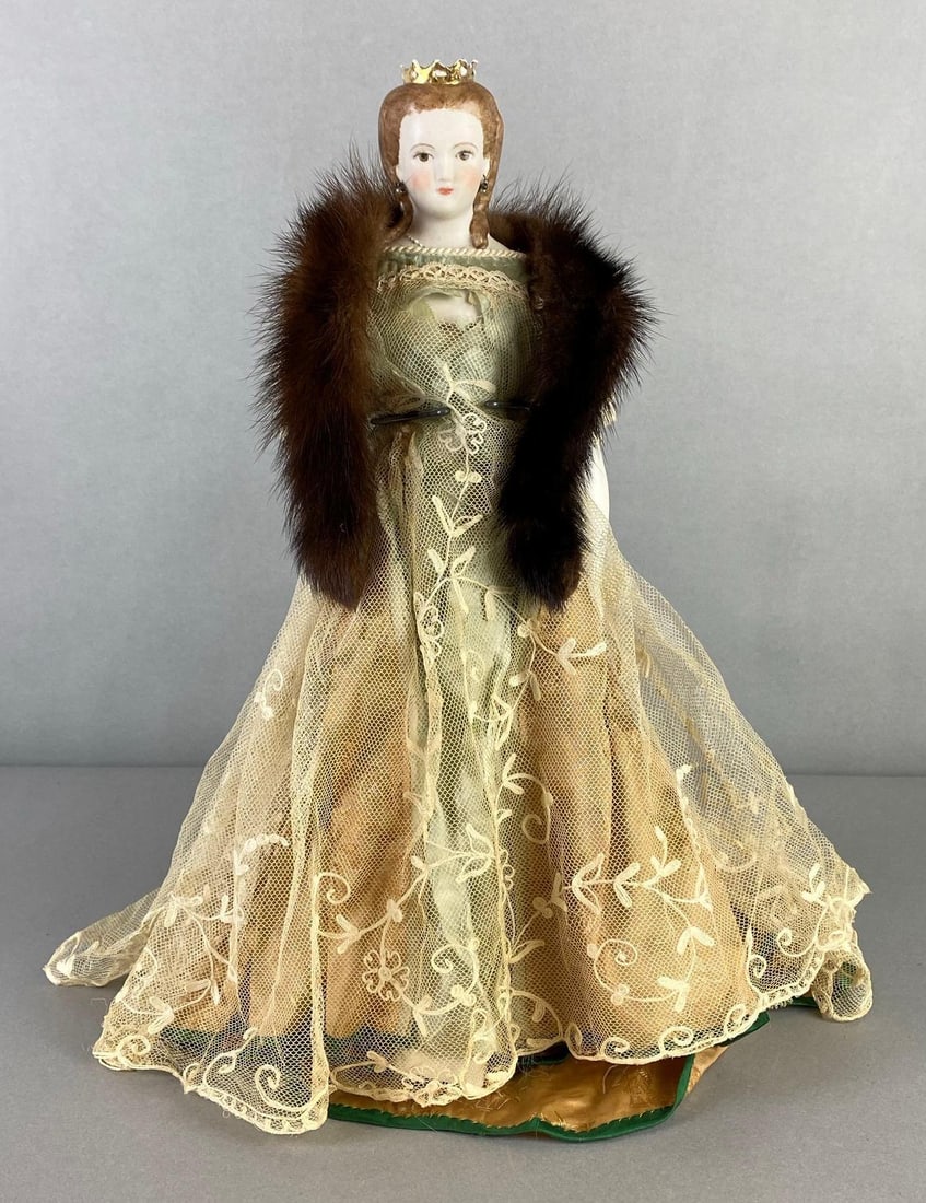 Antique Painted Porcelain Bisque Princess Doll (1 of 13)