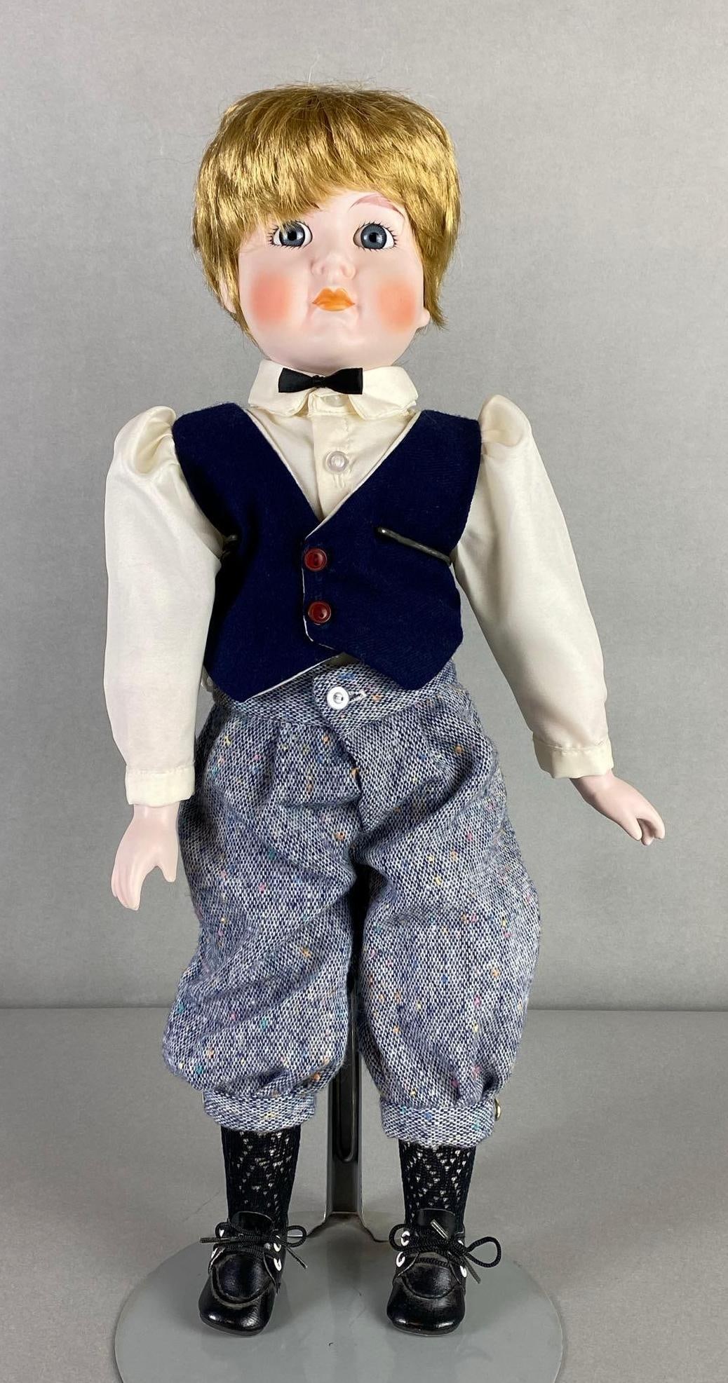 Vintage Porcelain Head Boy Doll (1 of 7)
