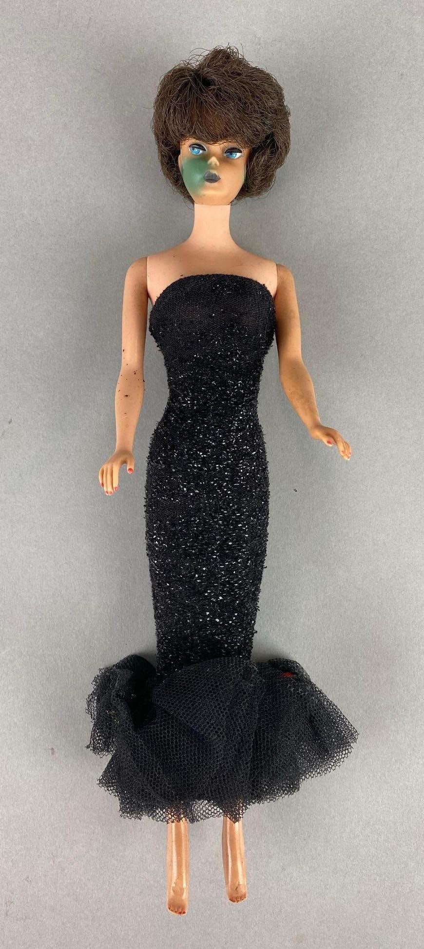 Vintage 1950s Mattel Barbie with Bubblecut in Formal Gown (1 of 9)