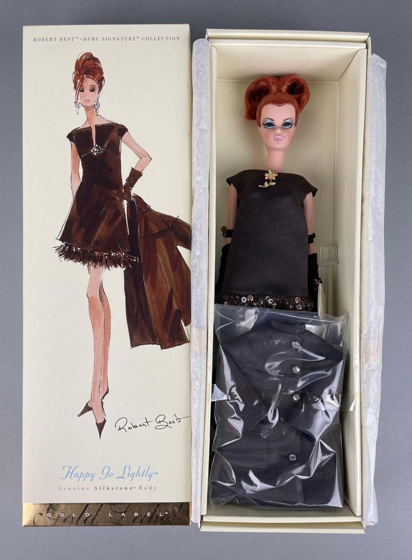 Mattel Barbie Silkstone Happy Go Lightly Fashion Doll: Gold label, Robert best bfmc signature collection, original packaging, 11 1/2 inch doll