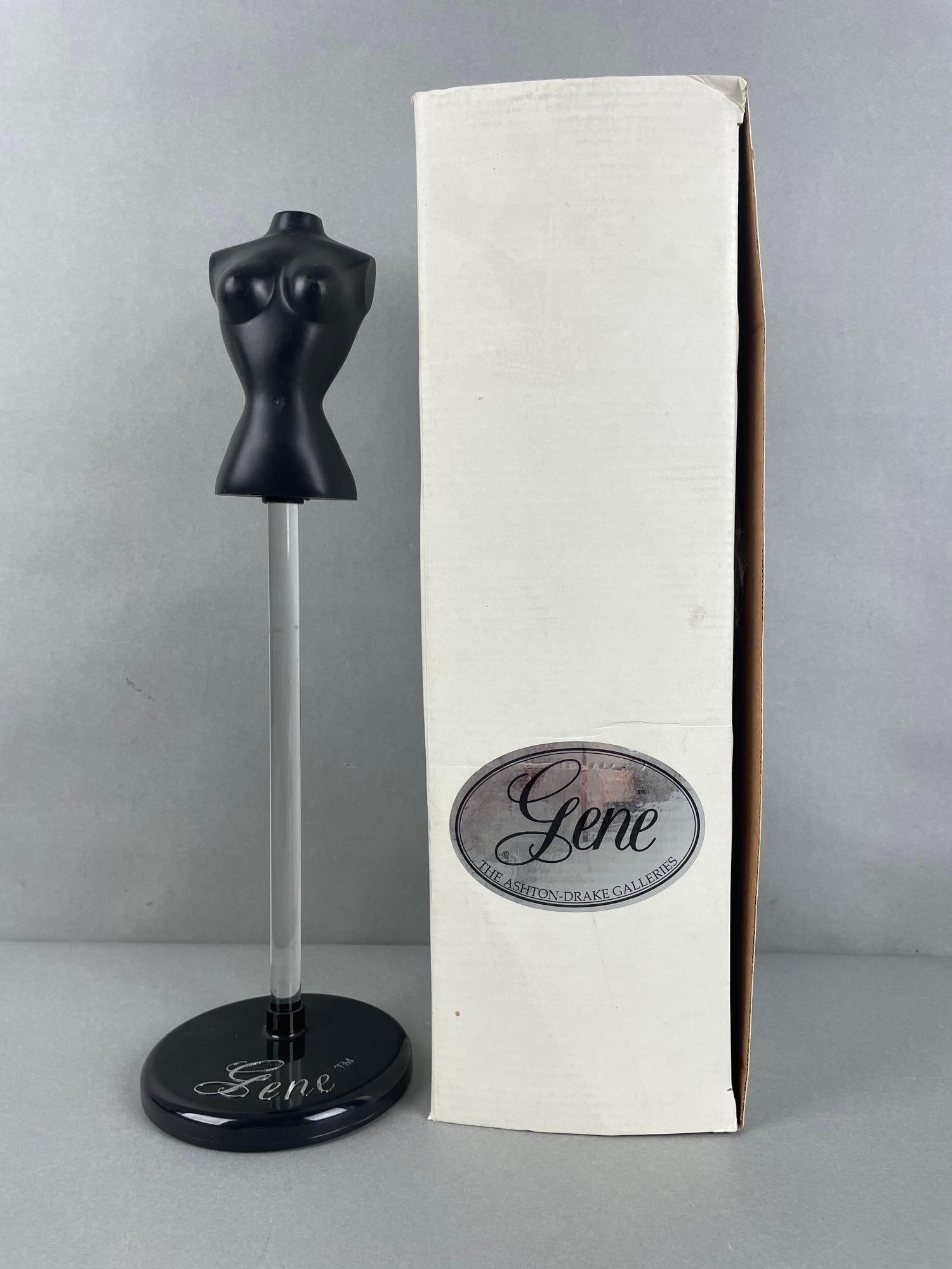Ashton Drake Galleries Gene Mannequin Stand: Original packaging, mannequin measures 13 1/4 inches