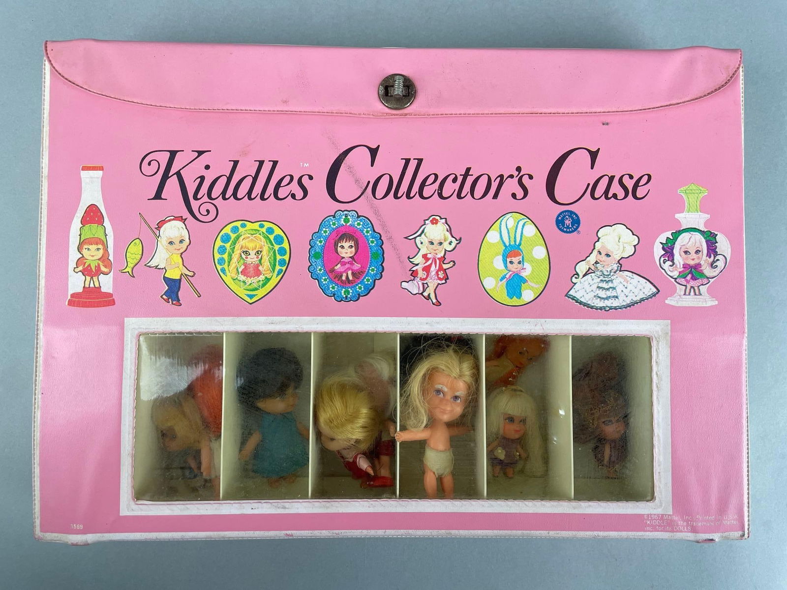 1967 Mattel Kiddles Collectors Case with Liddle Kiddle Dolls (1 of 5)