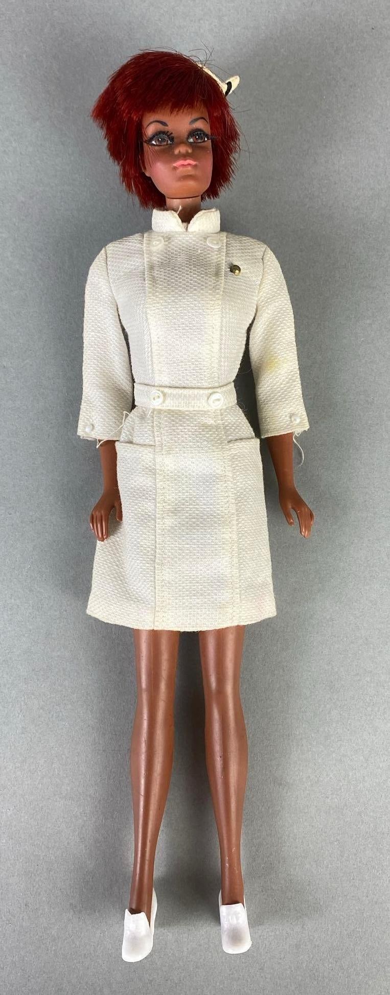 Vintage Mattel Nurse Julia Twist N Turn Barbie Fashion Doll: Doll 11 1/2 inches tall.
