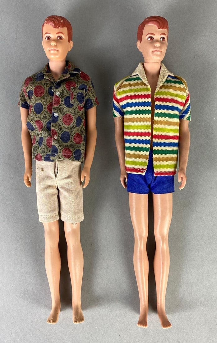 Group of 2 Vintage Mattel Allan Fashion Dolls: Includes (1) B/L Allan, Both dolls 12 1/4 inches tall.