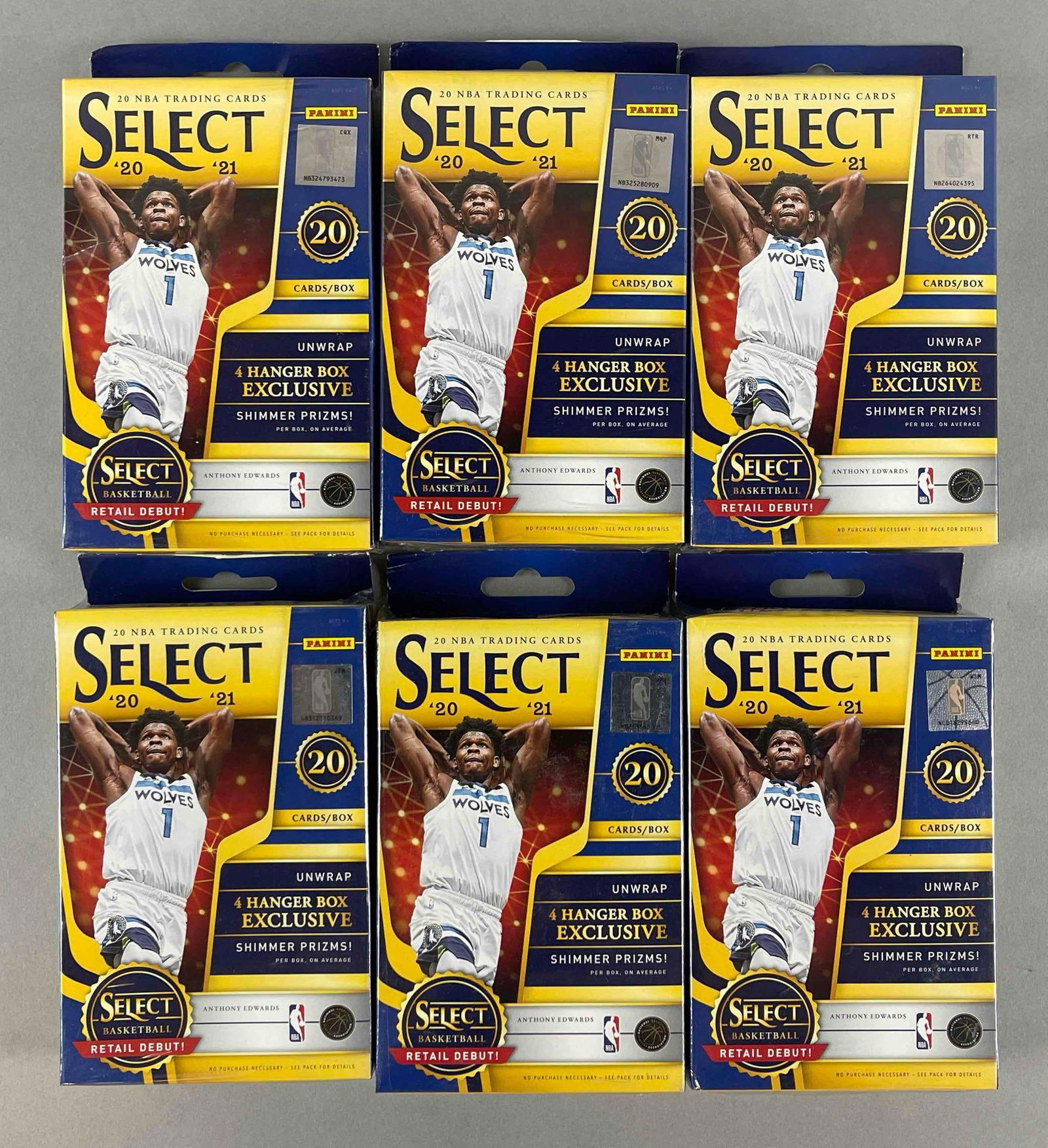 6 - 2020 - 21 Panini Select Basketball Hanger Boxes (1 of 4)