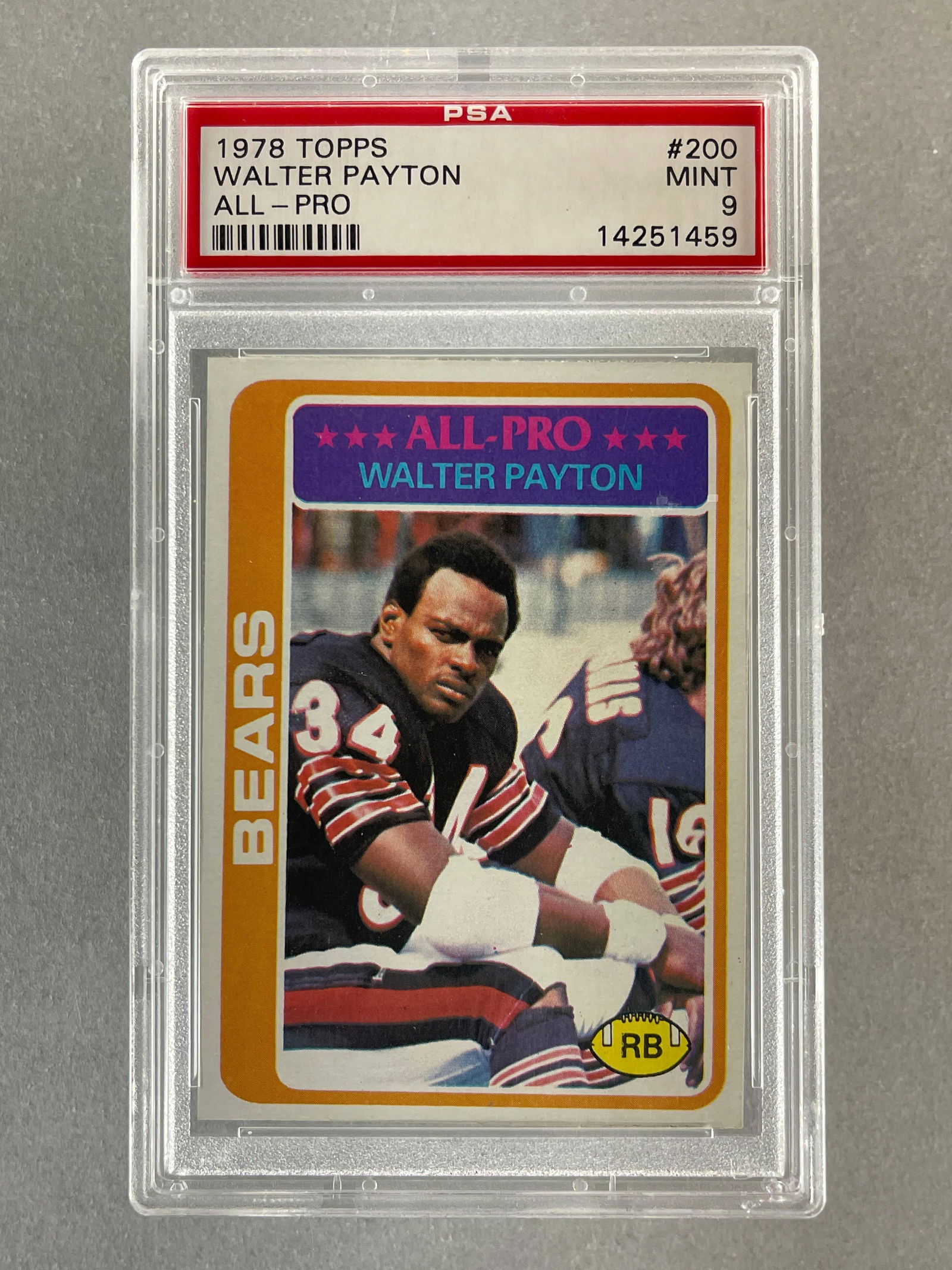 1978 Topps All-Pro Walter Payton #200 PSA 9 (1 of 2)