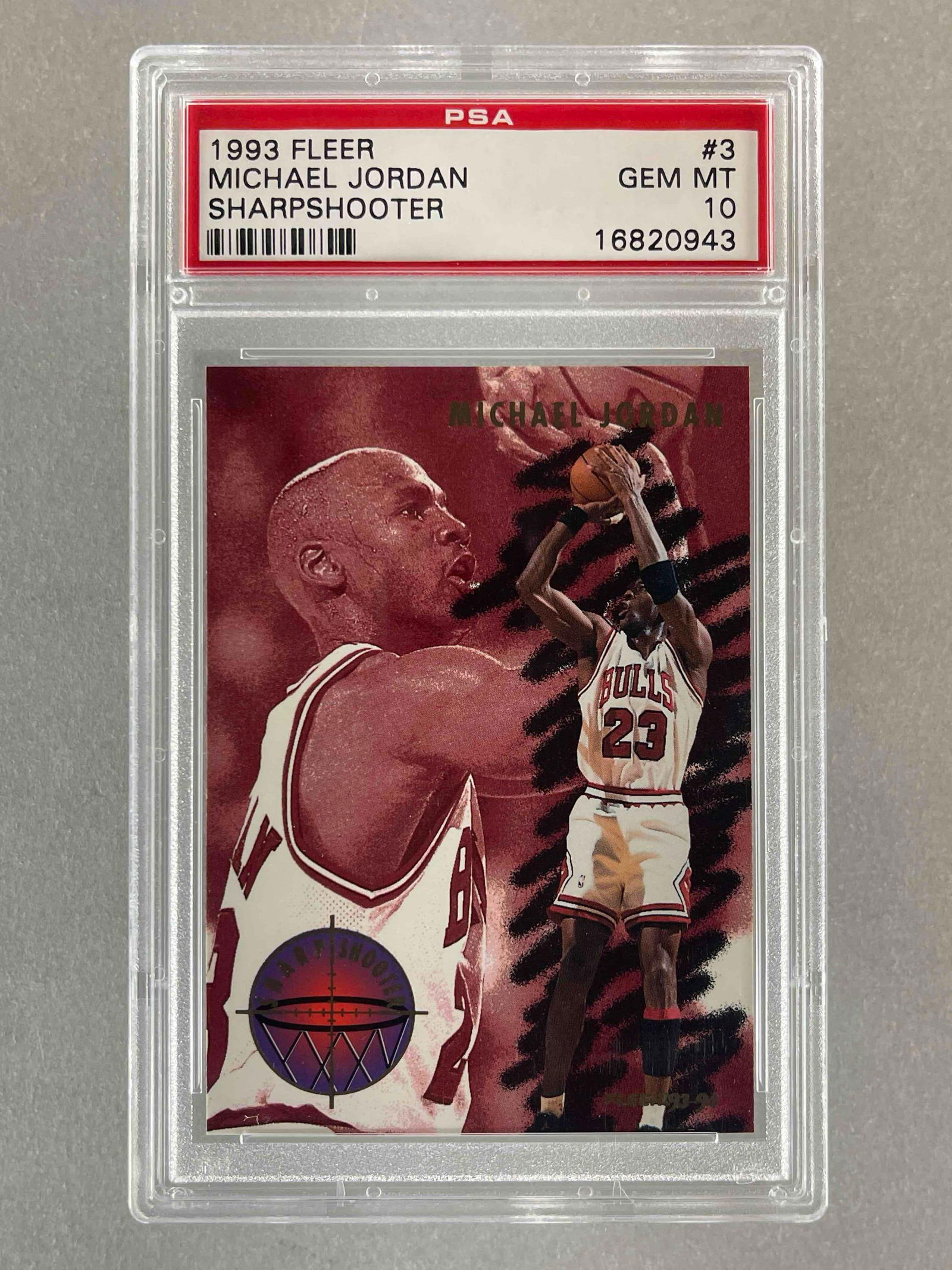 1993 Fleer Sharpshooter Michael Jordan #3 PSA 10 (1 of 2)