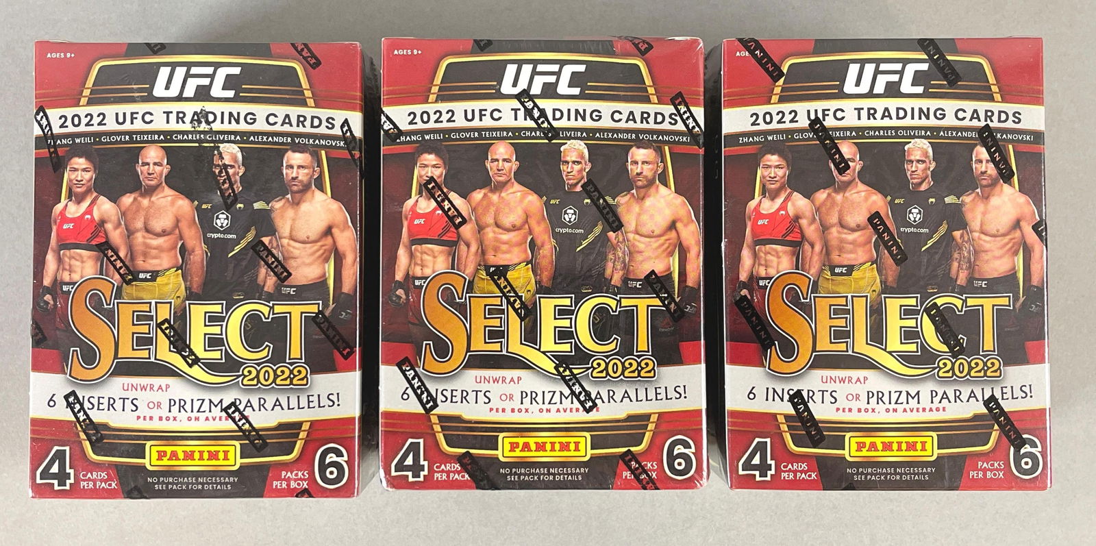 3 -2022 Panini Select UFC Unopened Blaster Boxes (1 of 4)