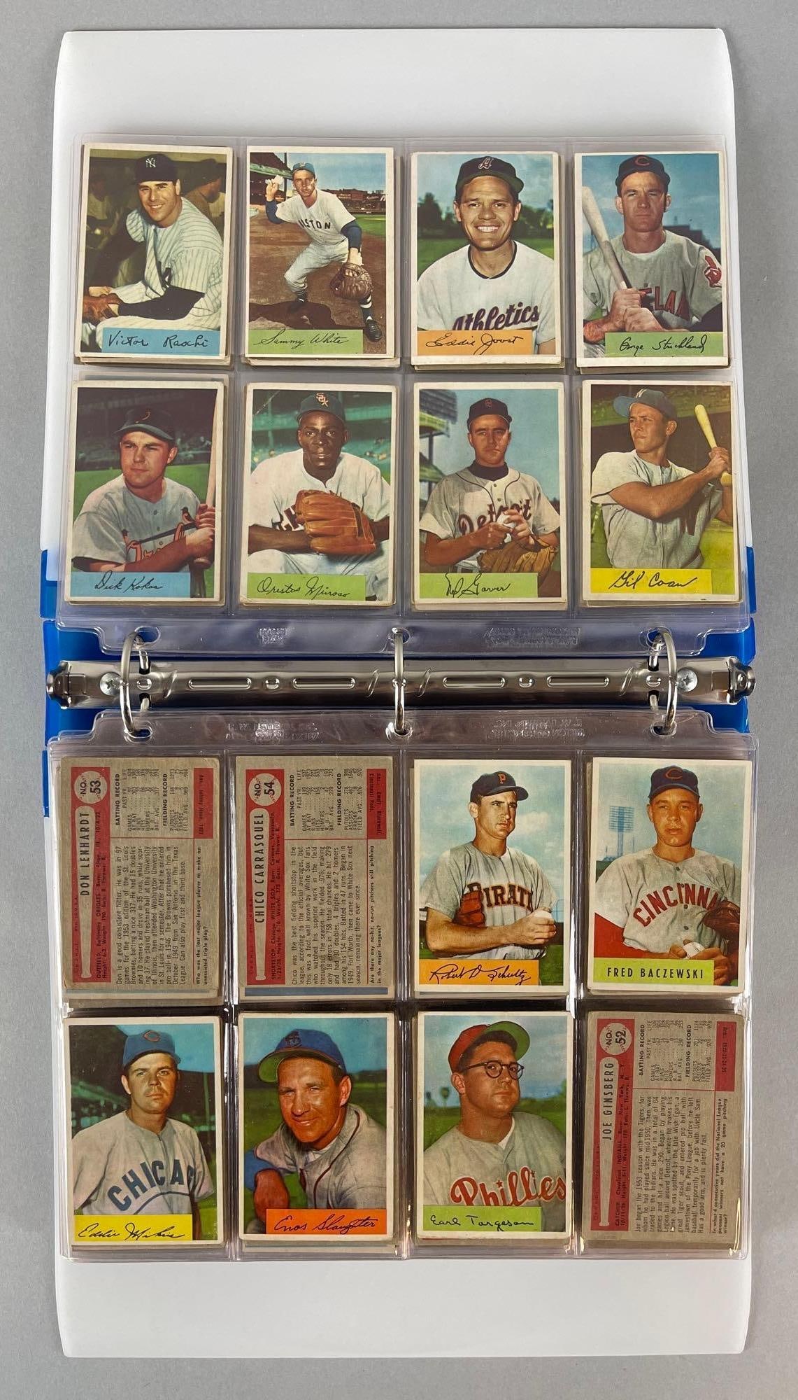 1954 Bowman Baseball Partial Set with HOFs and Stars 156/224 (1 of 13)