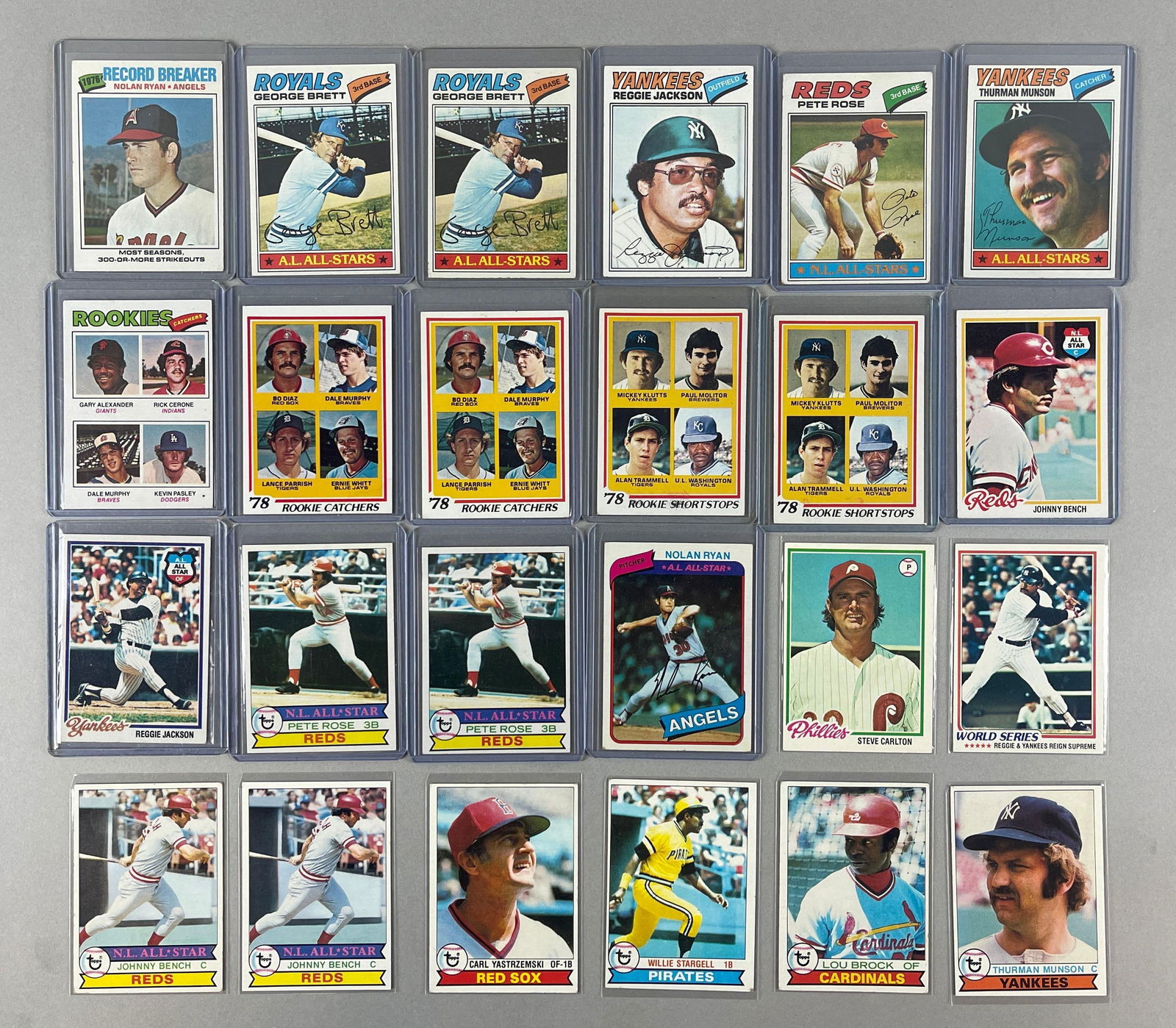 24 - 1977 - 80 Topps Baseball HOFs (1 of 3)