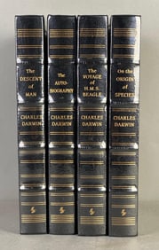 Set of 4 Charles Darwin Easton Press Books