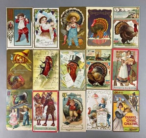 Postcard - 25 Embossed Thanksgiving