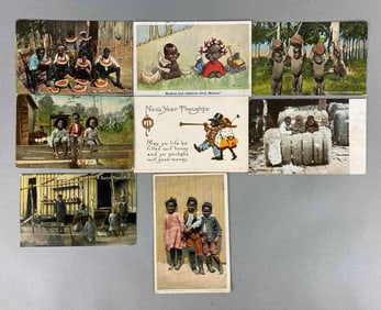 Postcard - 8 Black Americana