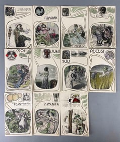 Postcard - 11 Foreign A Year of Art Noveau